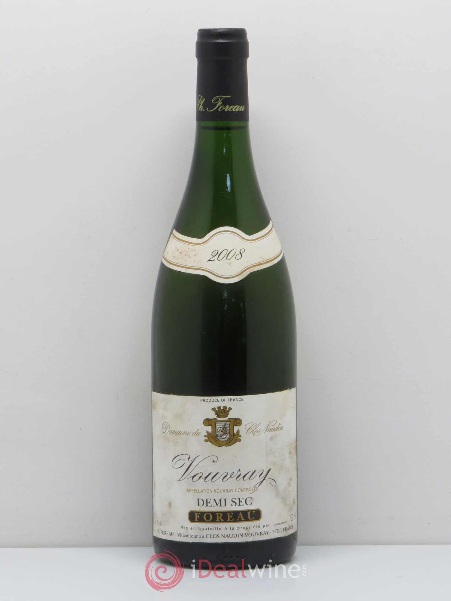 Vouvray Demi-Sec Clos Naudin - Philippe Foreau 2008 - Lot de 1 bouteille - 0