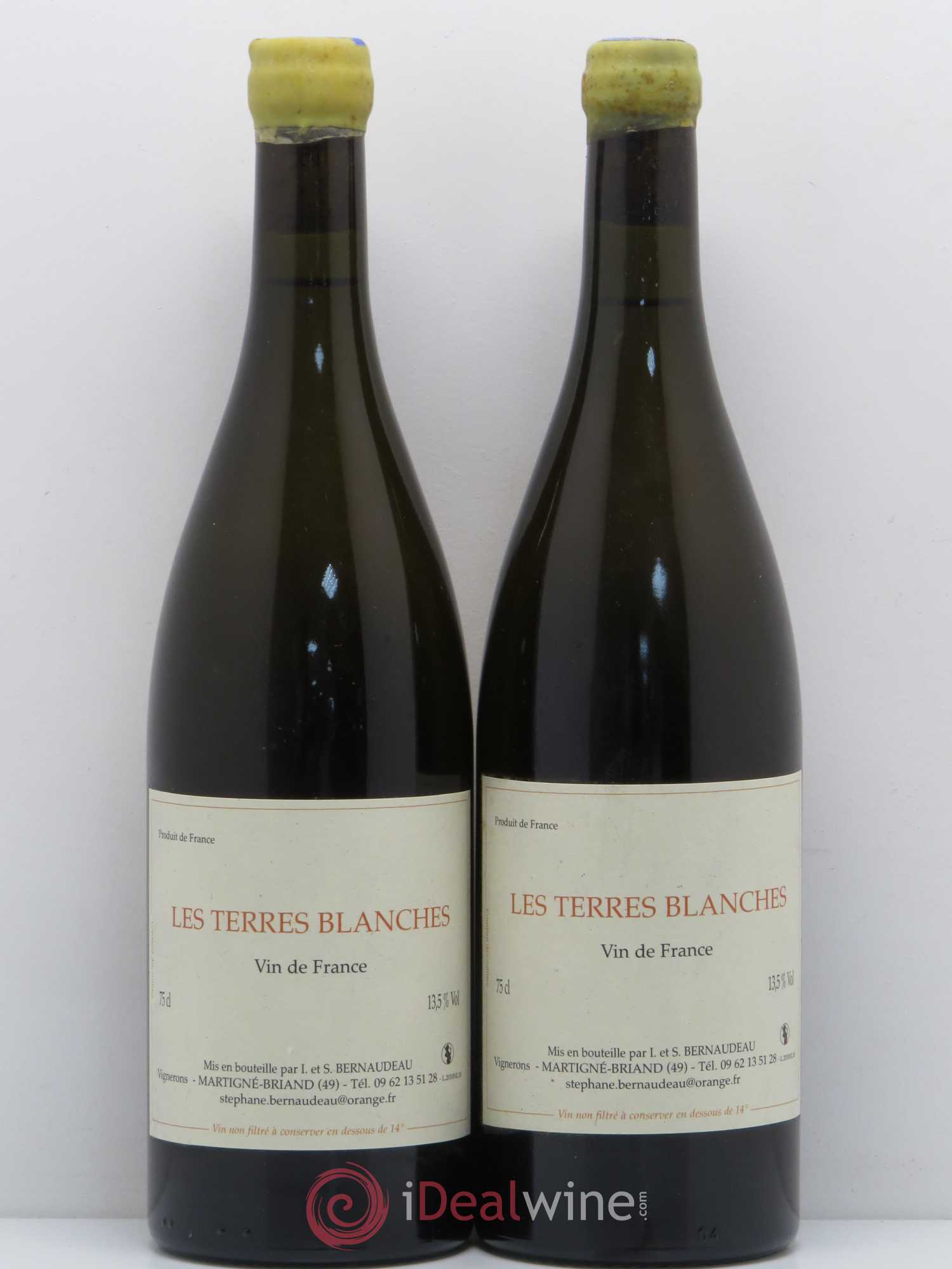 Vin de France Les Terres Blanches Stéphane Bernaudeau 2010 - Lot de 2 bouteilles - 0