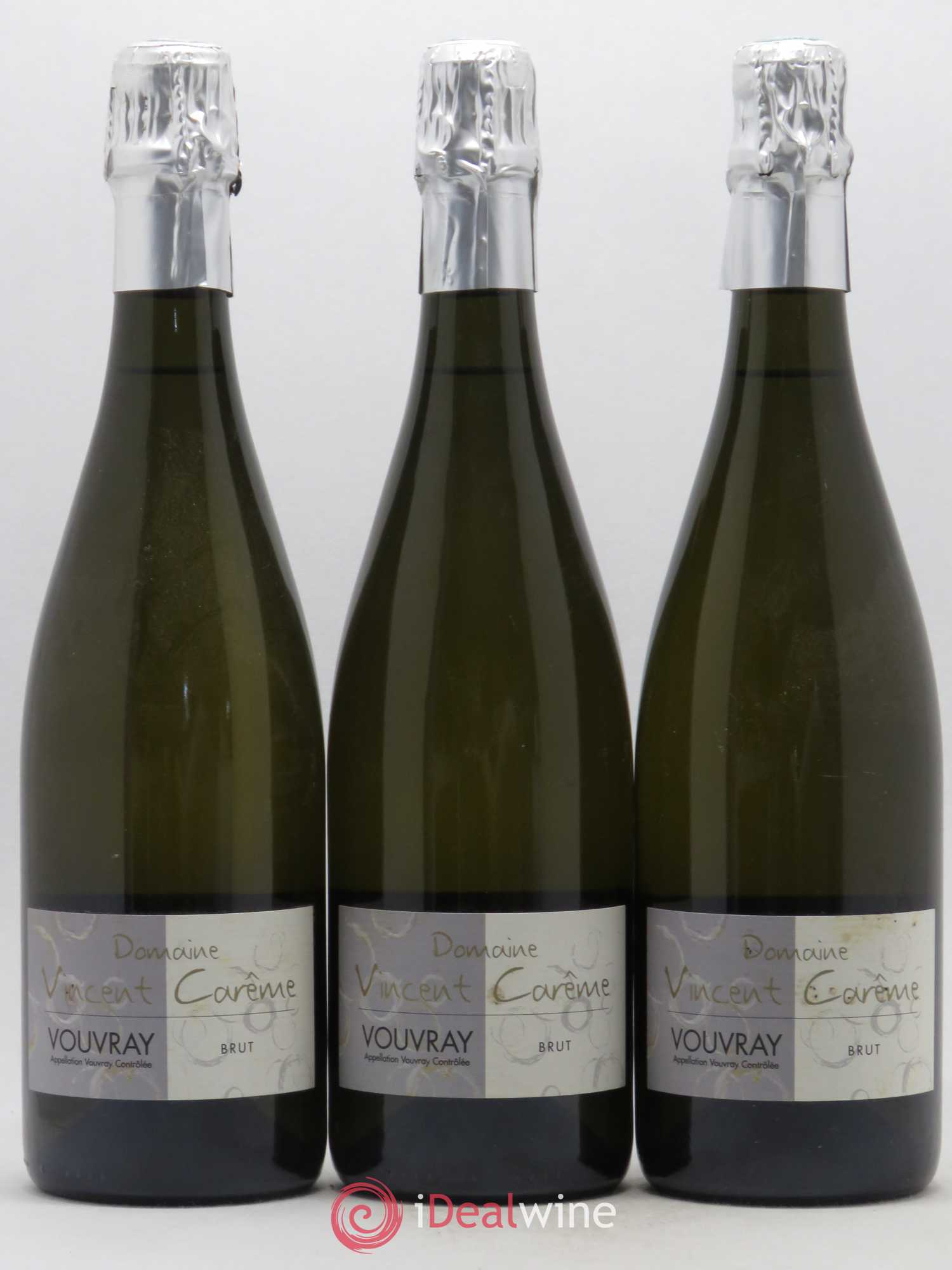 Vouvray Brut Domaine Vincent Carême 2007 - Posten von 3 Flaschen - 0