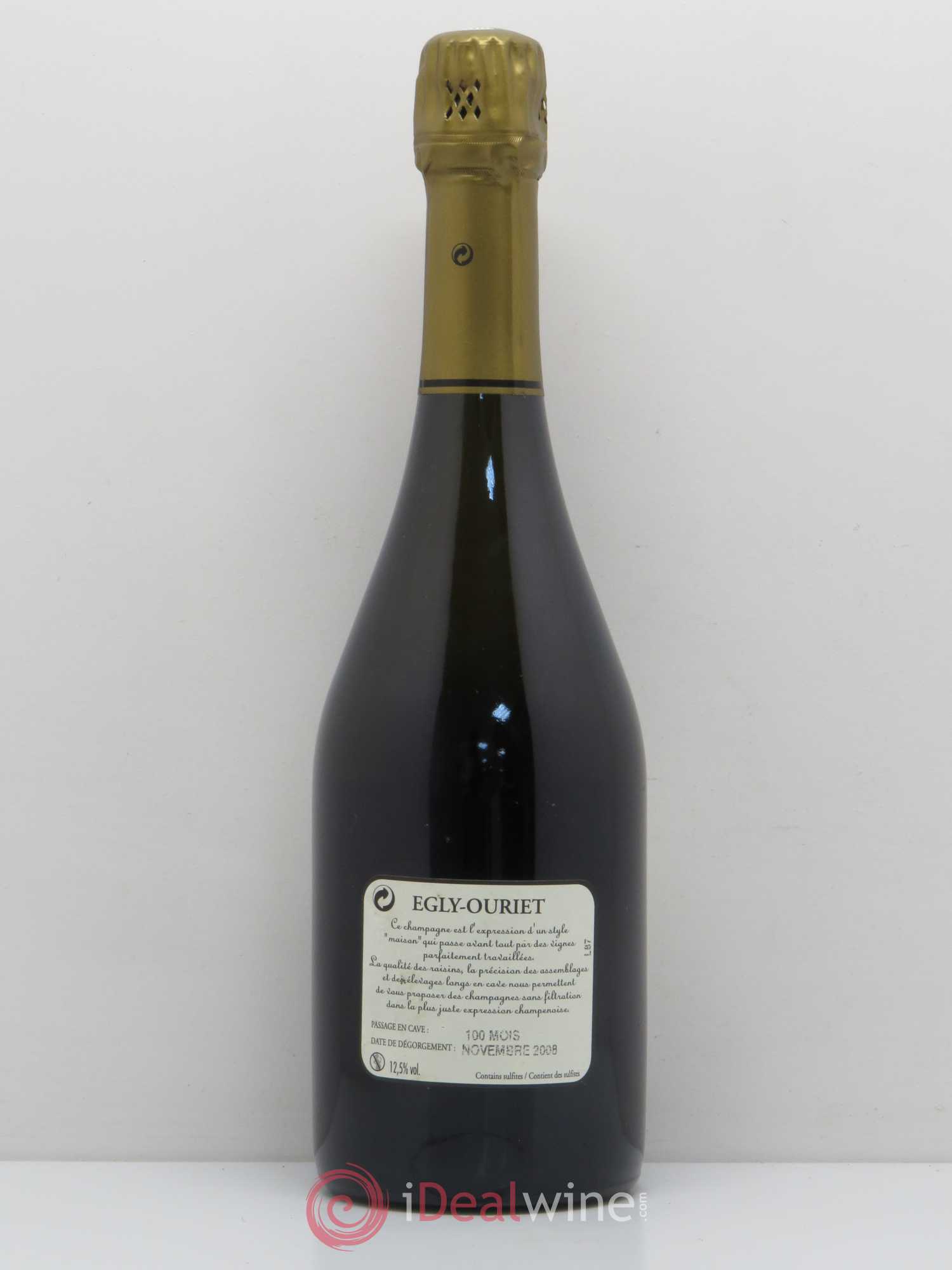 Grand Cru Brut Egly-Ouriet 1999 - Lot de 1 bouteille - 1
