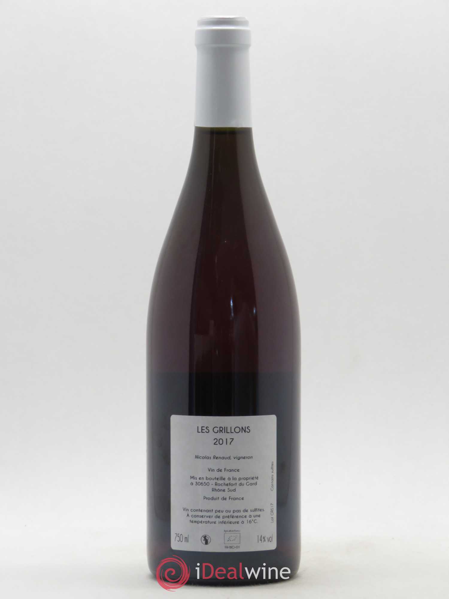 Vin de France Les Grillons 2017 - Lot de 1 bouteille - 1