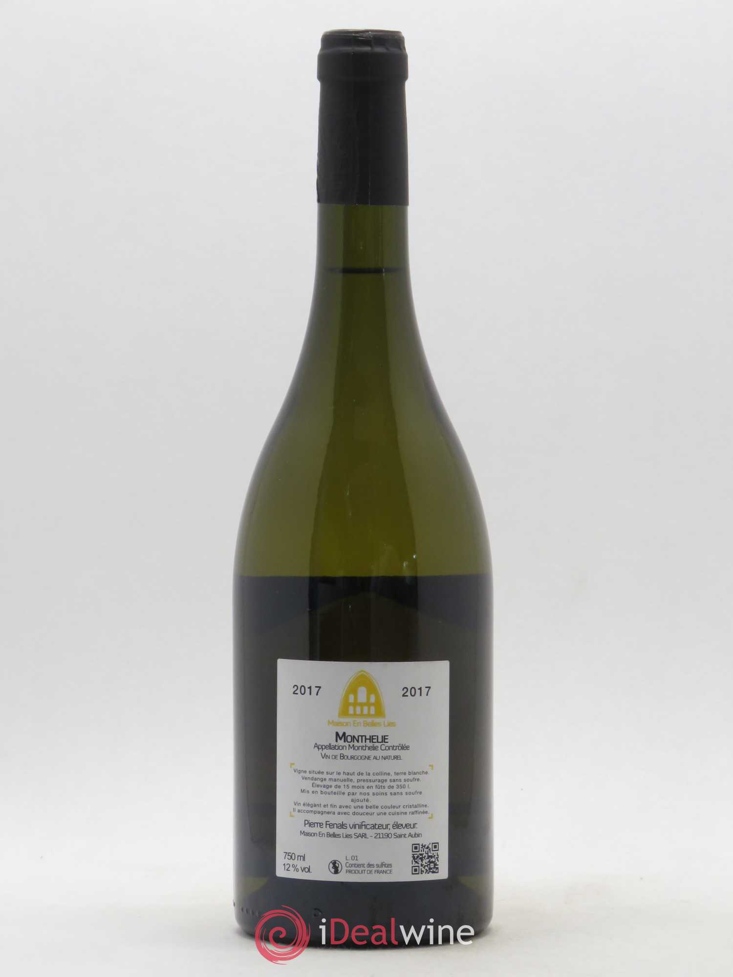 Monthélie Maison En Belles Lies 2017 - Lot de 1 bouteille - 1