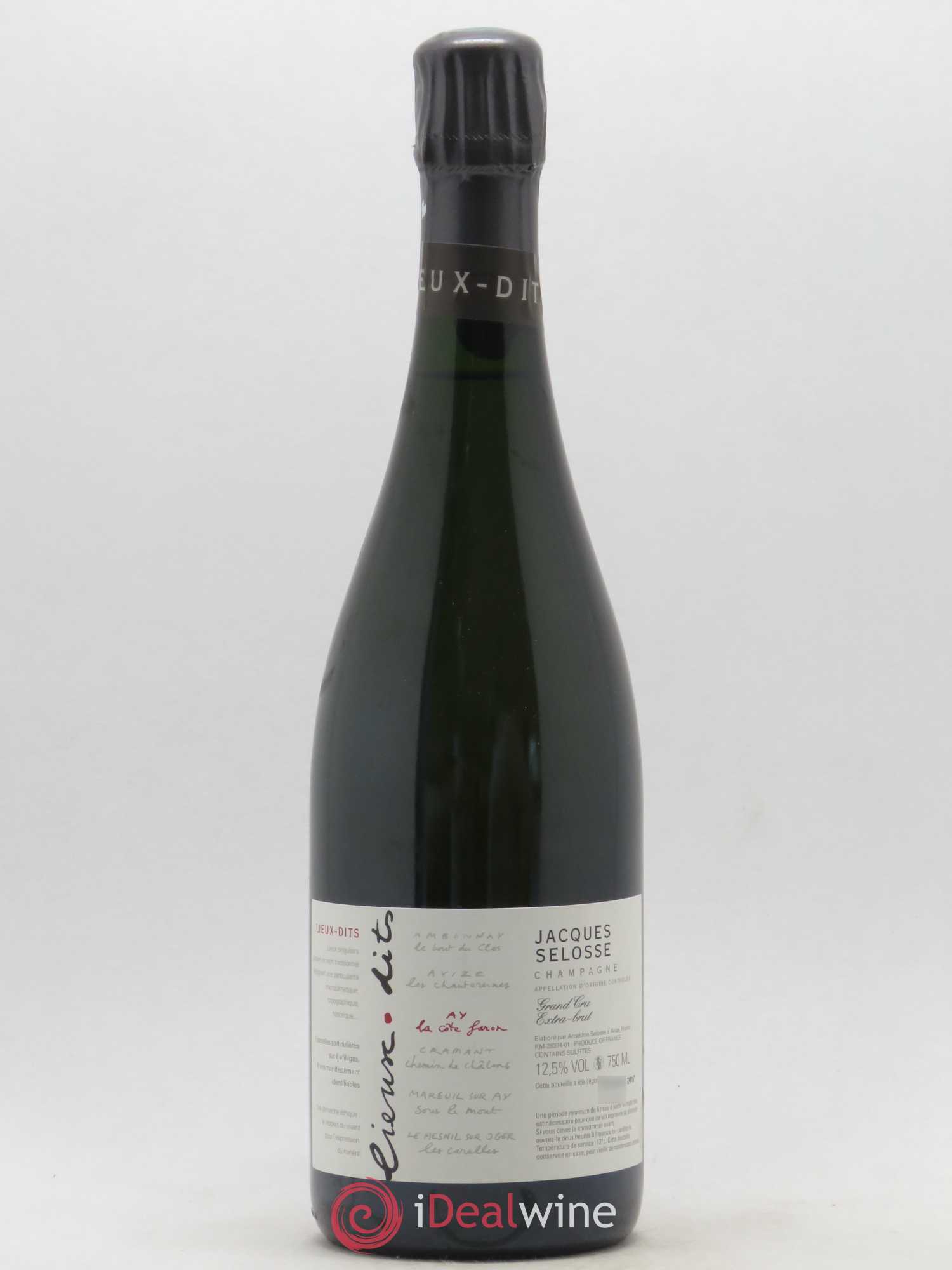 La Côte Faron Blanc de Noirs Grand Cru Extra-Brut Jacques Selosse - Lot de 1 bouteille - 0