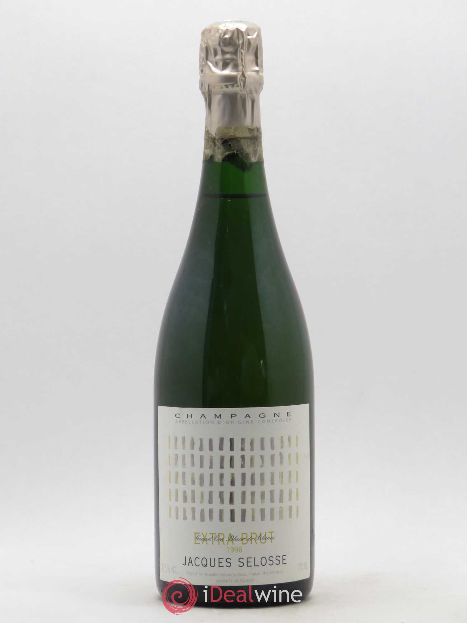 Blanc de Blancs Grand Cru Extra-Brut Jacques Selosse Millésimé Grand Cru Blanc de blancs Domaine Selosse 1996 - Posten von 1 Flasche - 0