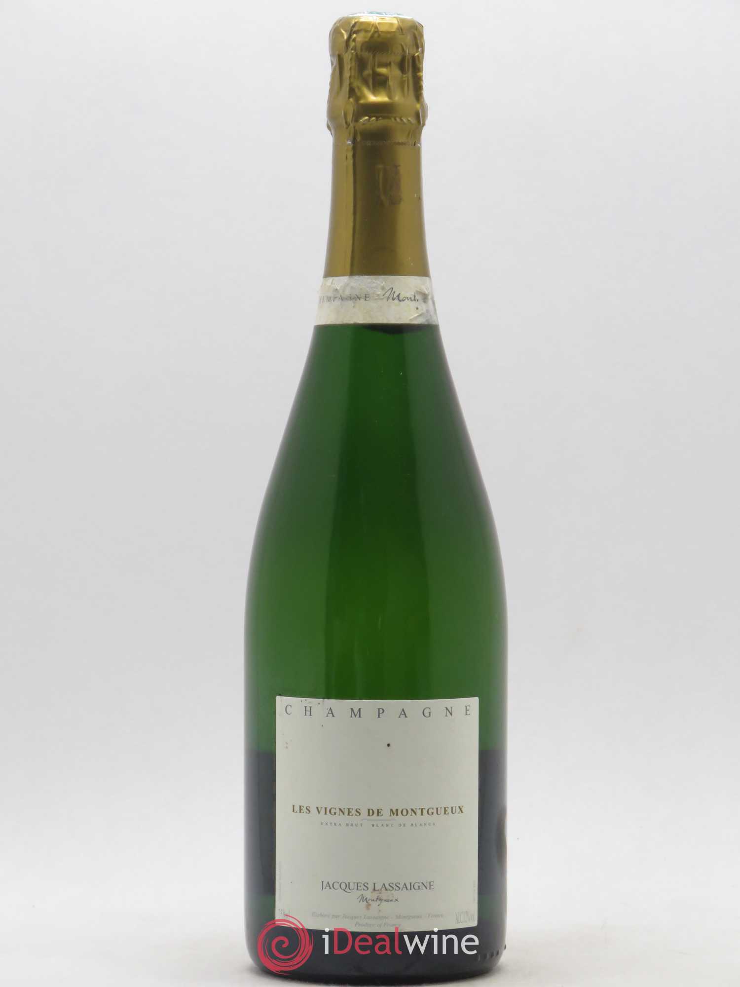 Les Vignes de Montgueux Blanc de Blancs Extra-Brut Jacques Lassaigne - Lot de 1 bouteille - 0