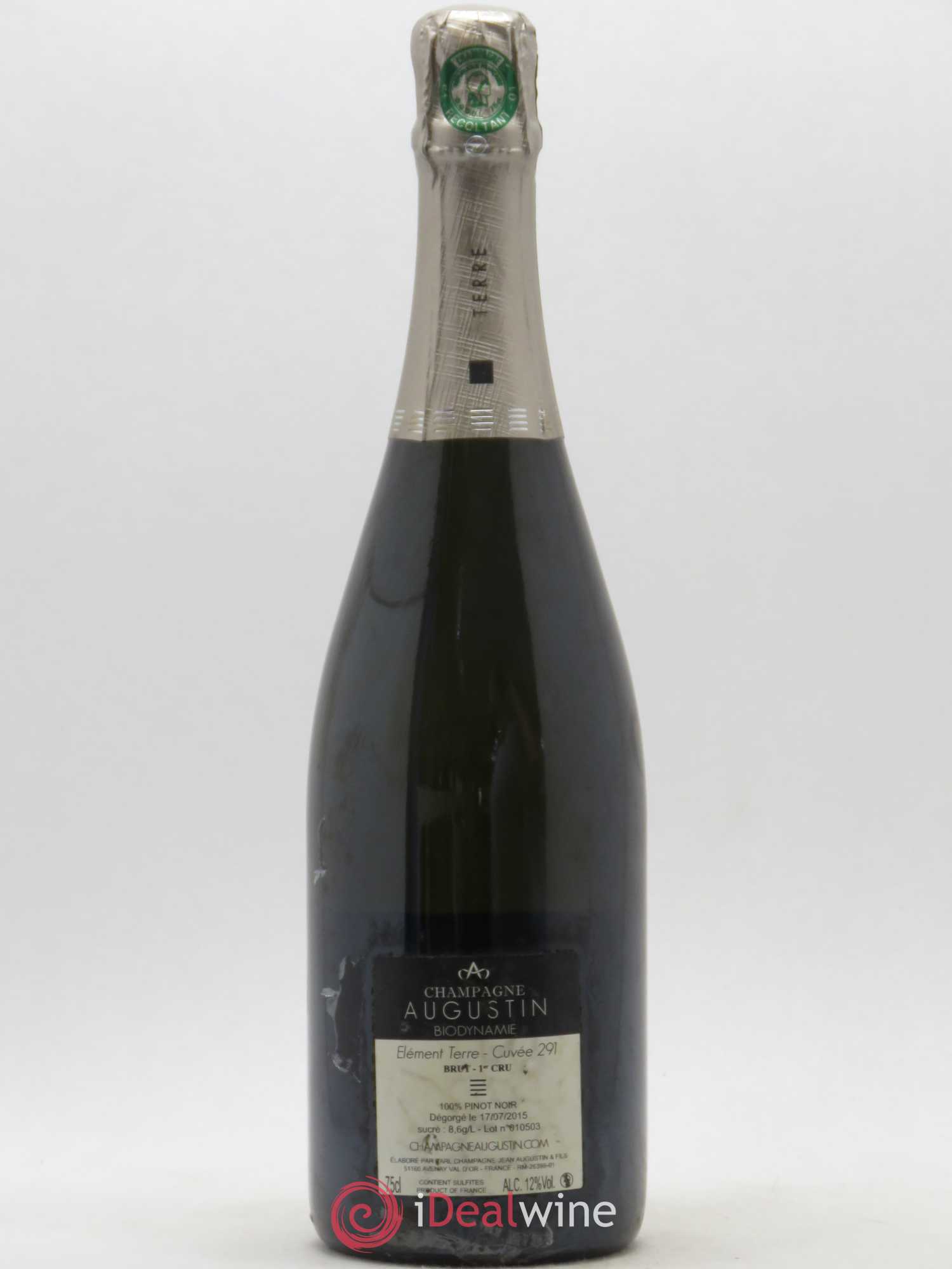Champagne 1er Cru Element Terre Cuvée 291 Brut Domaine Augustin - Lot of 1 bottle - 1