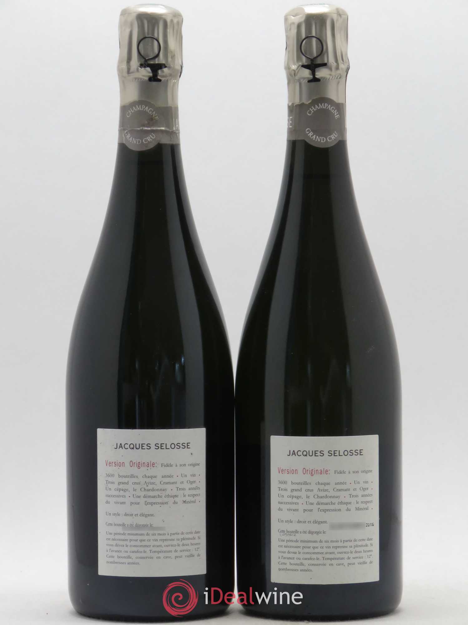 Version Originale Jacques Selosse - Lot de 2 bouteilles - 1