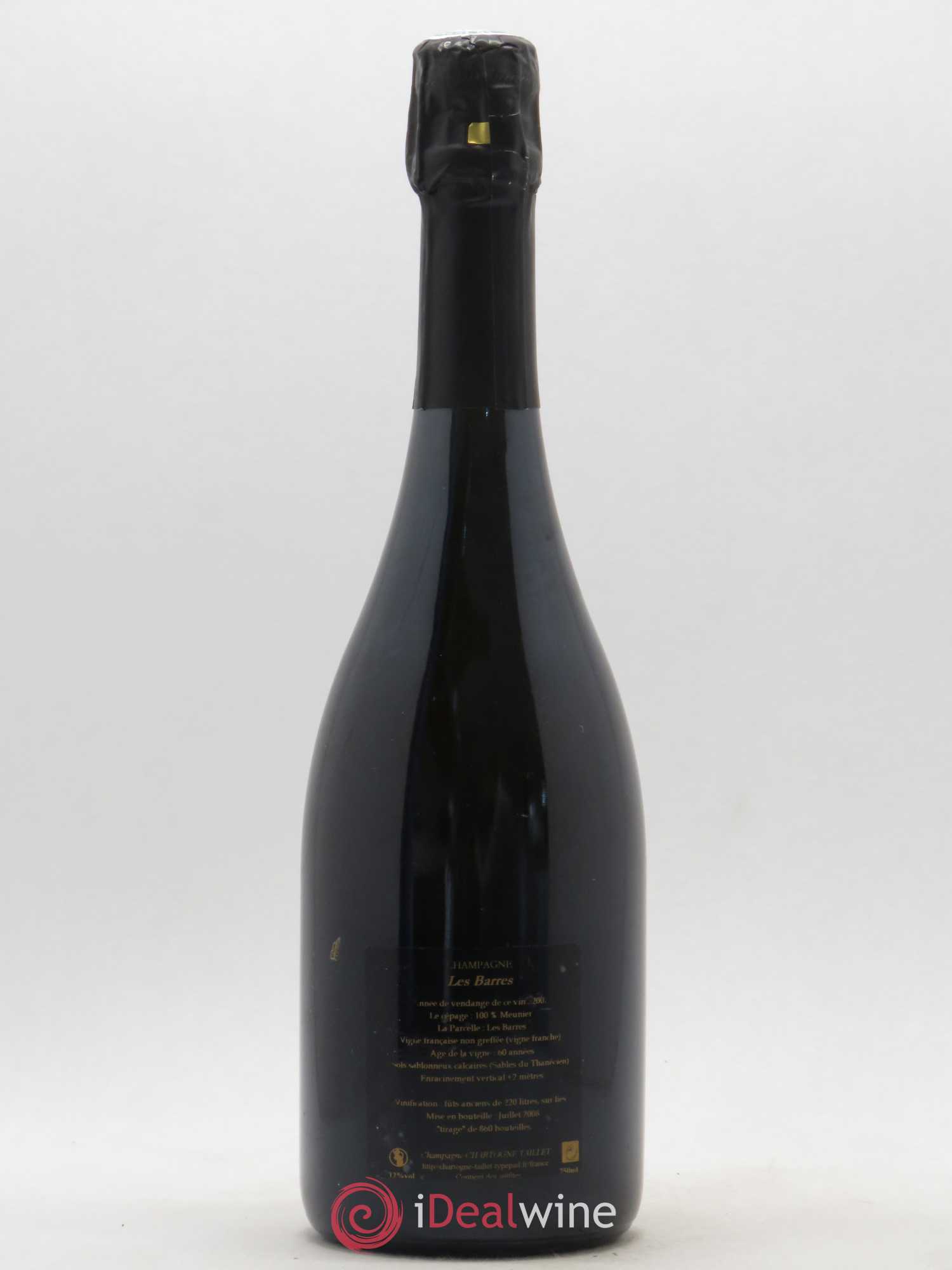 Champagne Les Barres Domaine Chartogne-Taillet 2002 - Posten von 1 Flasche - 1