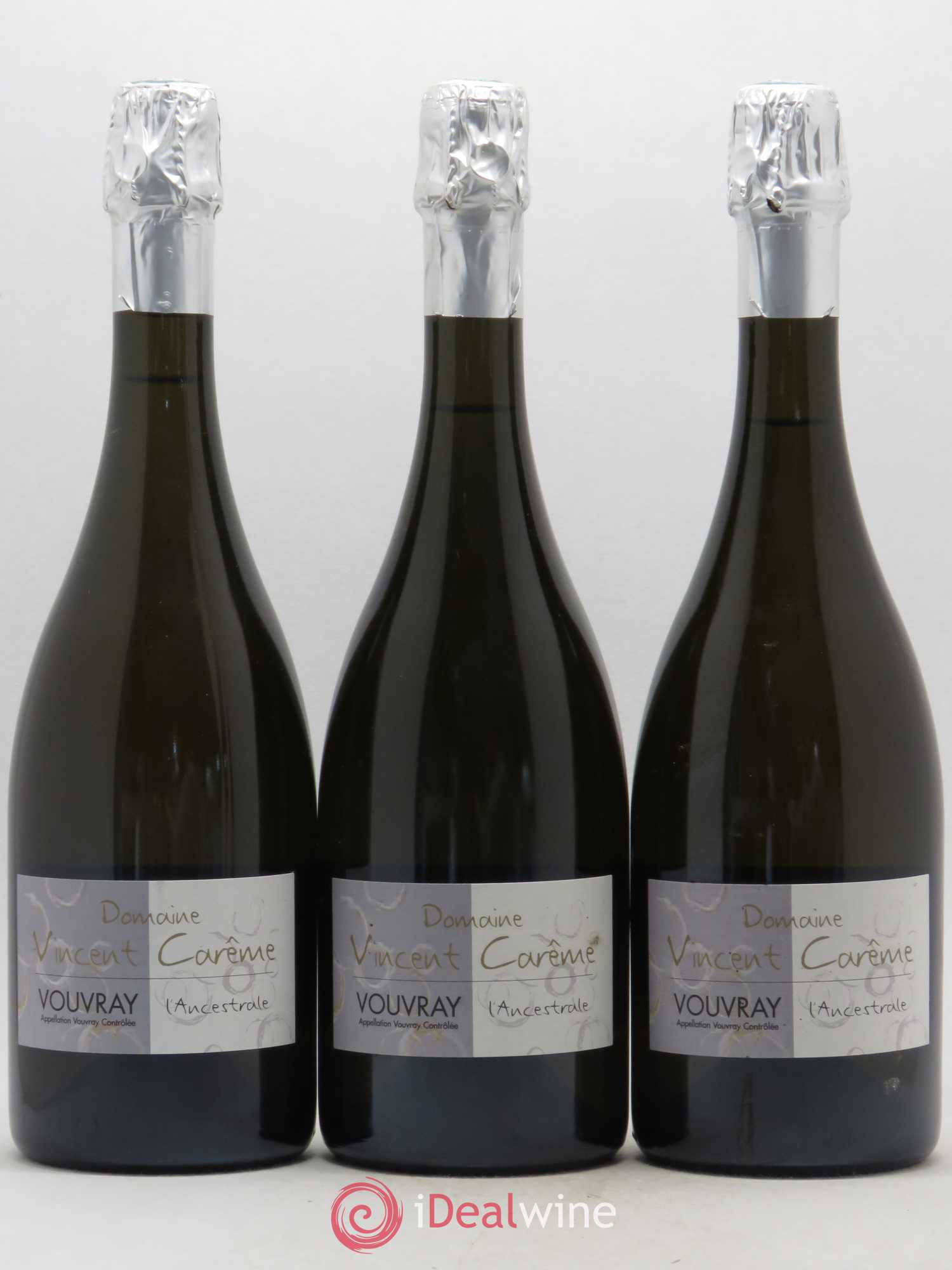 Vouvray Plaisir ancestral Brut Nature Domaine Vincent Carême 2008 - Lot de 3 bouteilles - 0