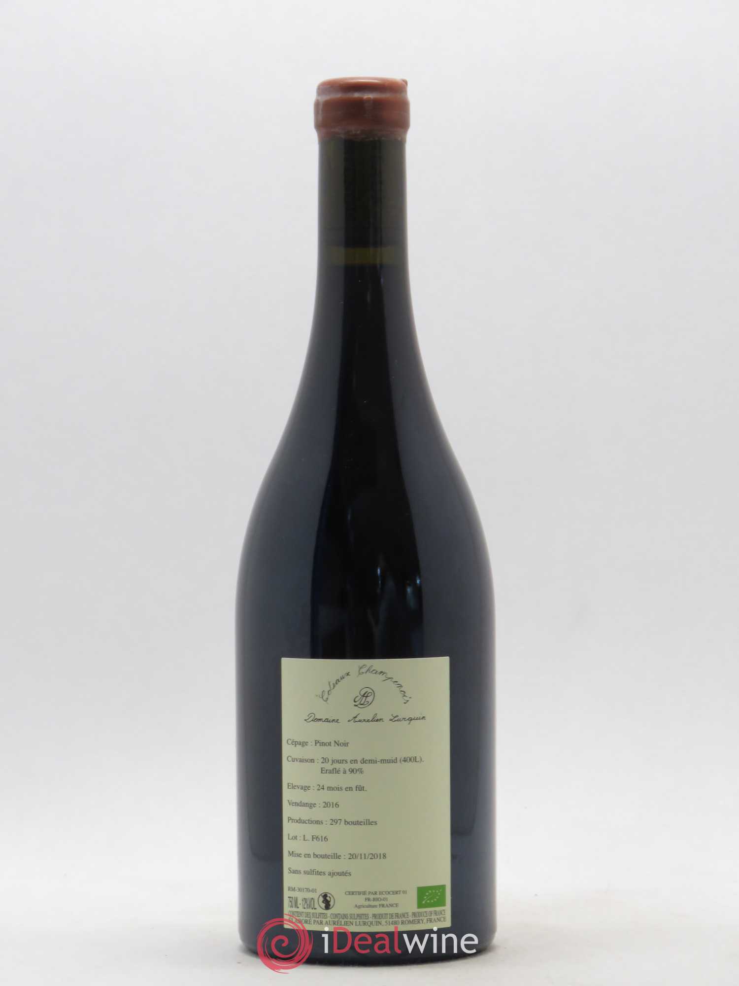 Coteaux Champenois Les forcieres a l état pur Domaine A Lurquin 2016 - Posten von 1 Flasche - 1