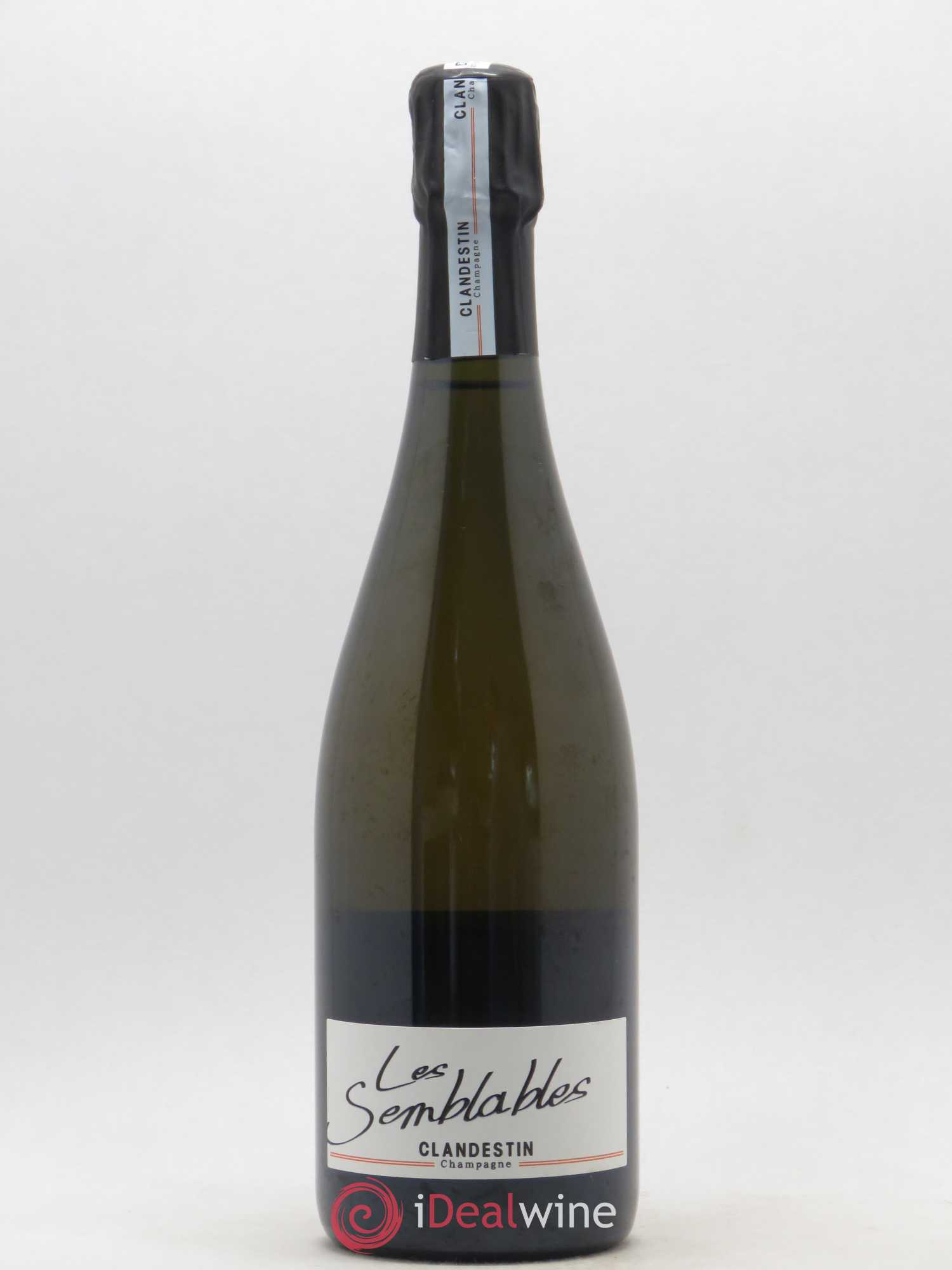 Champagne Brut Nature Pinot Noir Les Semblables Domaine Clandestin 2015 - Posten von 1 Flasche - 0