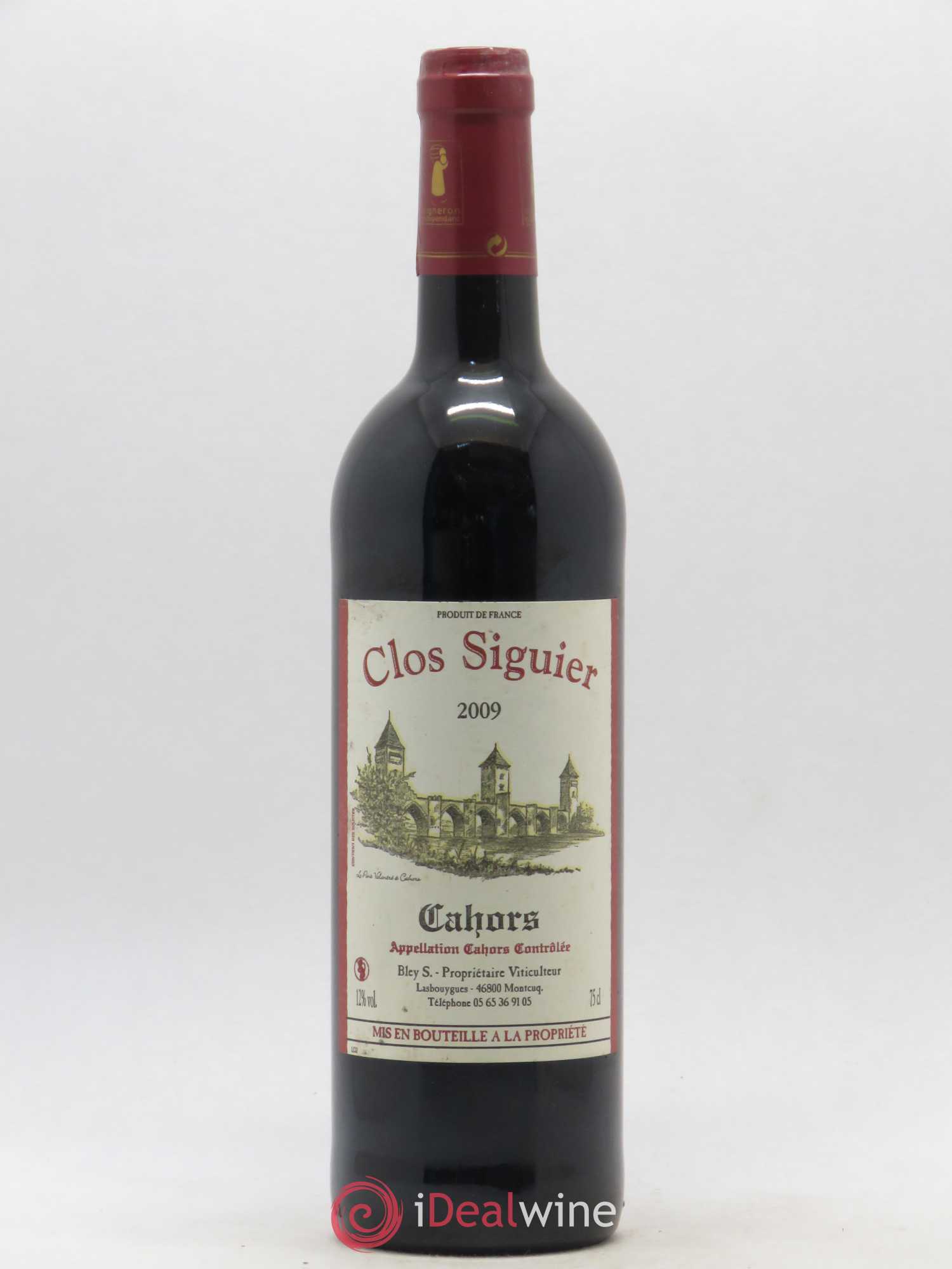 Cahors Clos Siguier 2009 - Lot de 1 bouteille - 0
