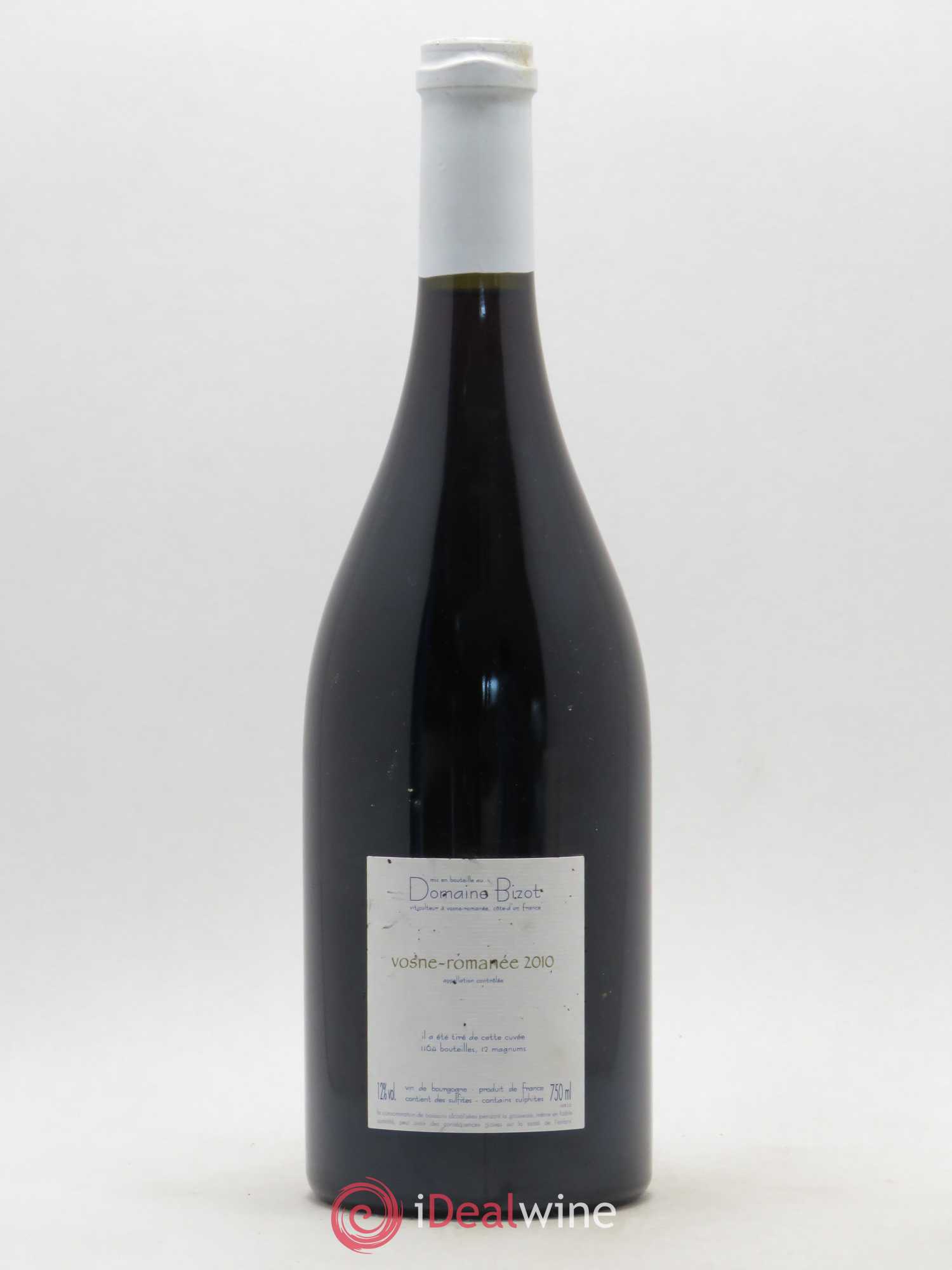 Vosne-Romanée Bizot (Domaine) 2010 - Lot de 1 bouteille - 1