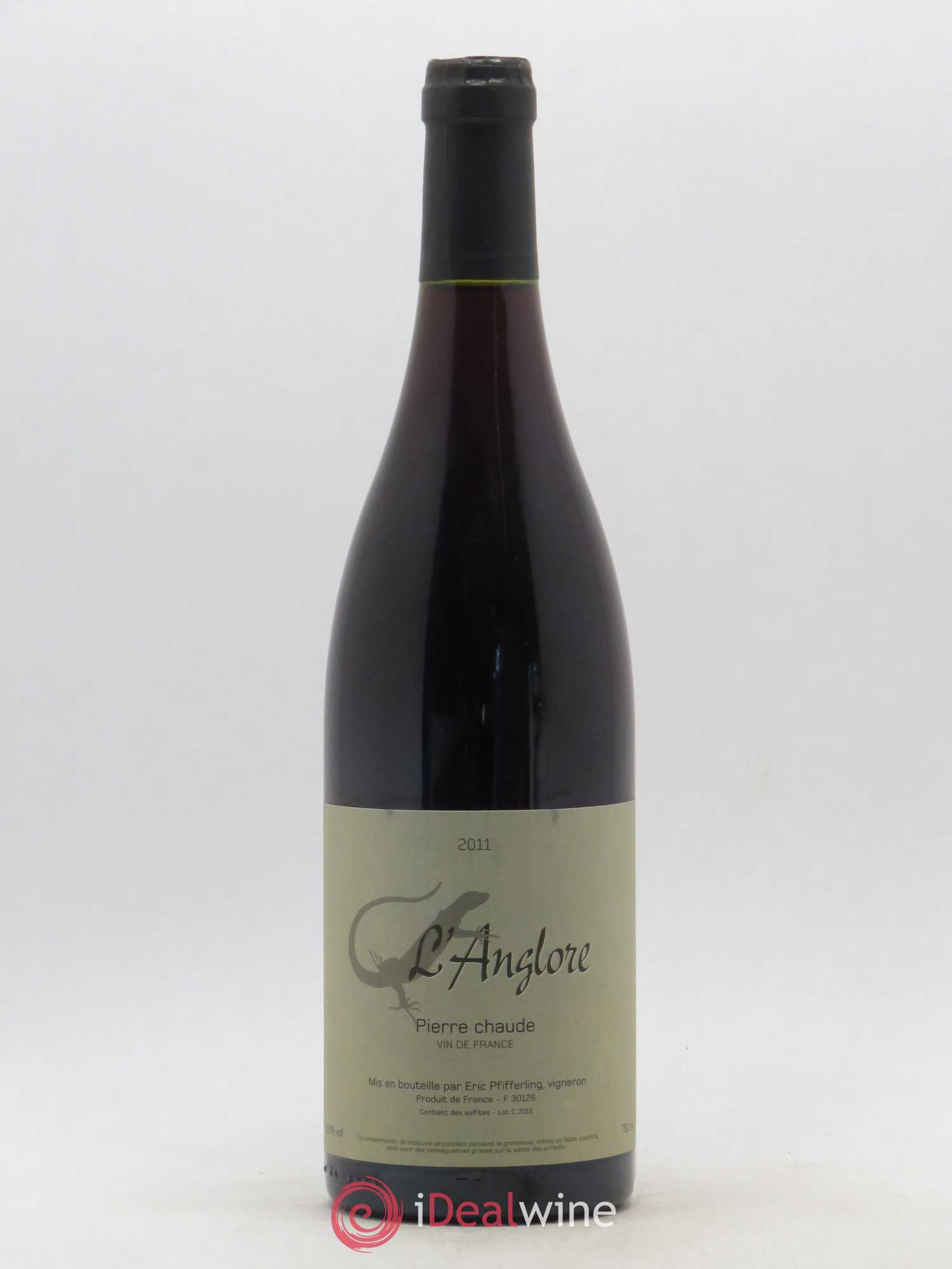 Vin de France Pierre chaude L'Anglore 2011 - Lot de 1 bouteille - 0