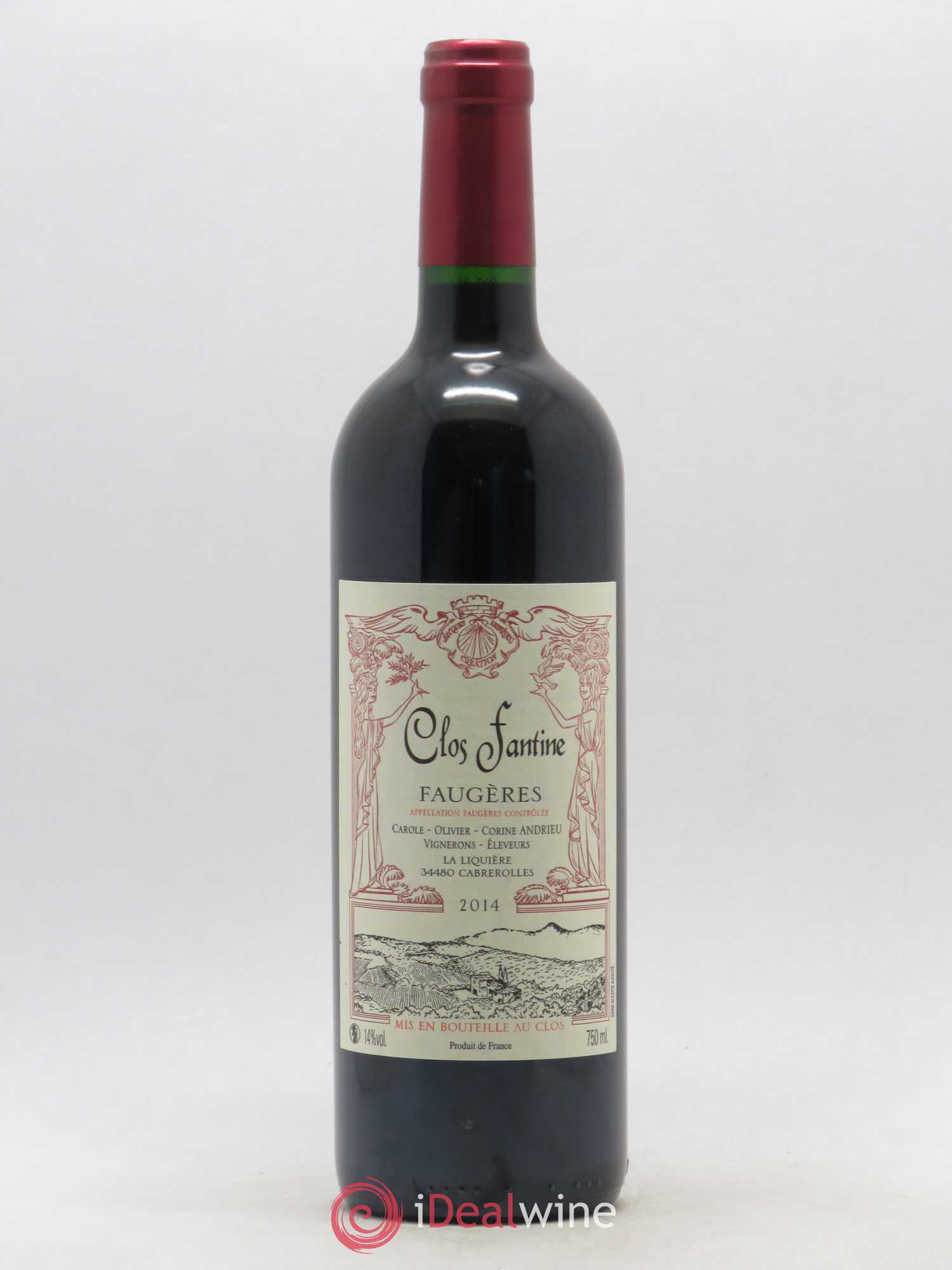 Faugères Clos Fantine Andrieu 2014 - Lot de 1 bouteille - 0