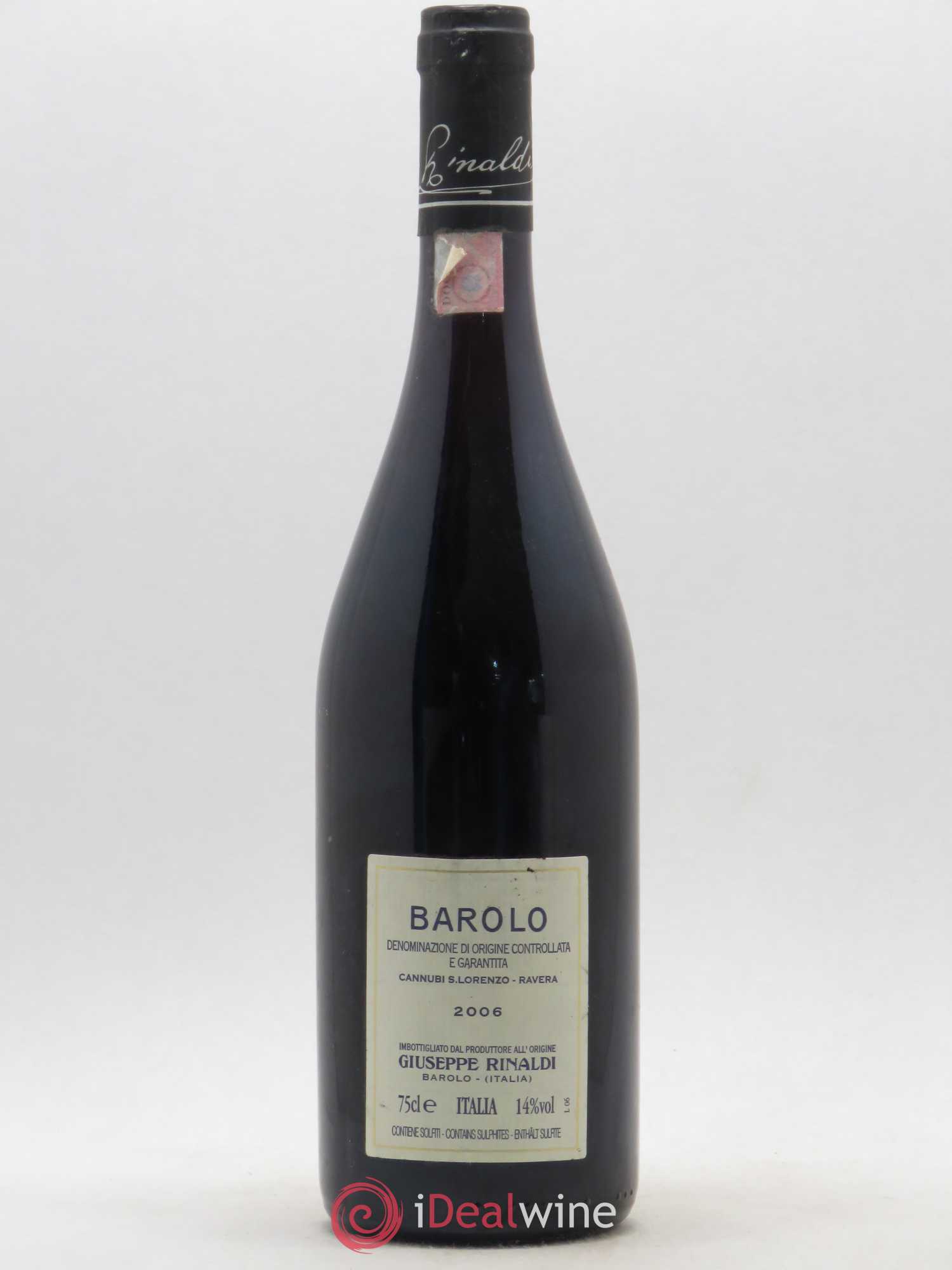 Barolo DOCG Cannubi San Lorenzo Ravera Giuseppe Rinaldi 2006 - Posten von 1 Flasche - 1