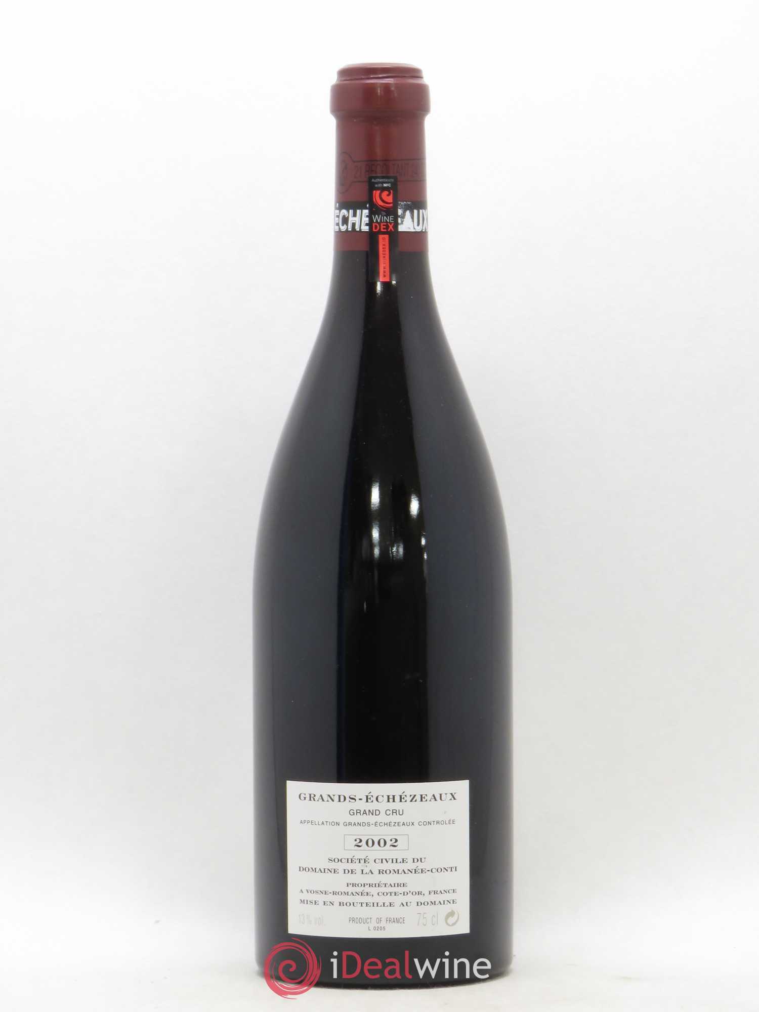 Grands-Echezeaux Grand Cru Domaine de la Romanée-Conti 2002 - Lot de 1 bouteille - 1