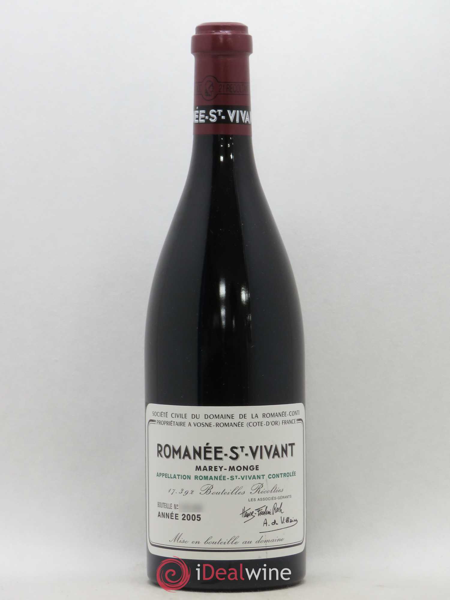 Romanée-Saint-Vivant Grand Cru Domaine de la Romanée-Conti 2005 - Lot de 1 bouteille - 0