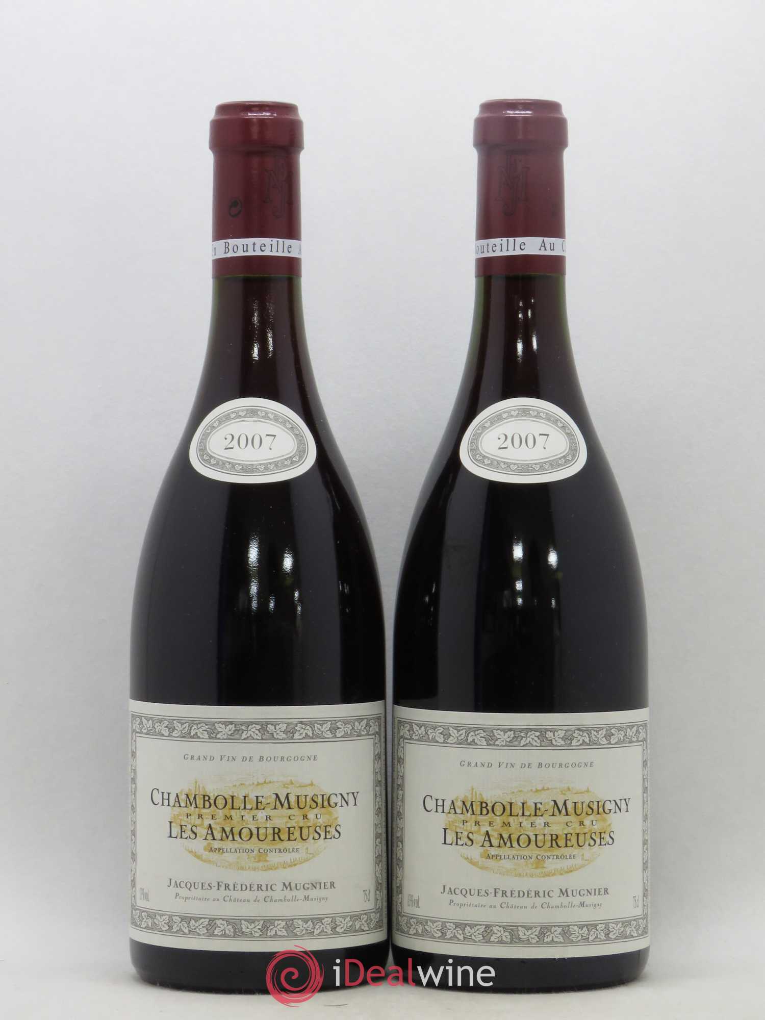 Chambolle-Musigny 1er Cru Les Amoureuses Jacques-Frédéric Mugnier 2007 - Lot de 2 bouteilles - 0