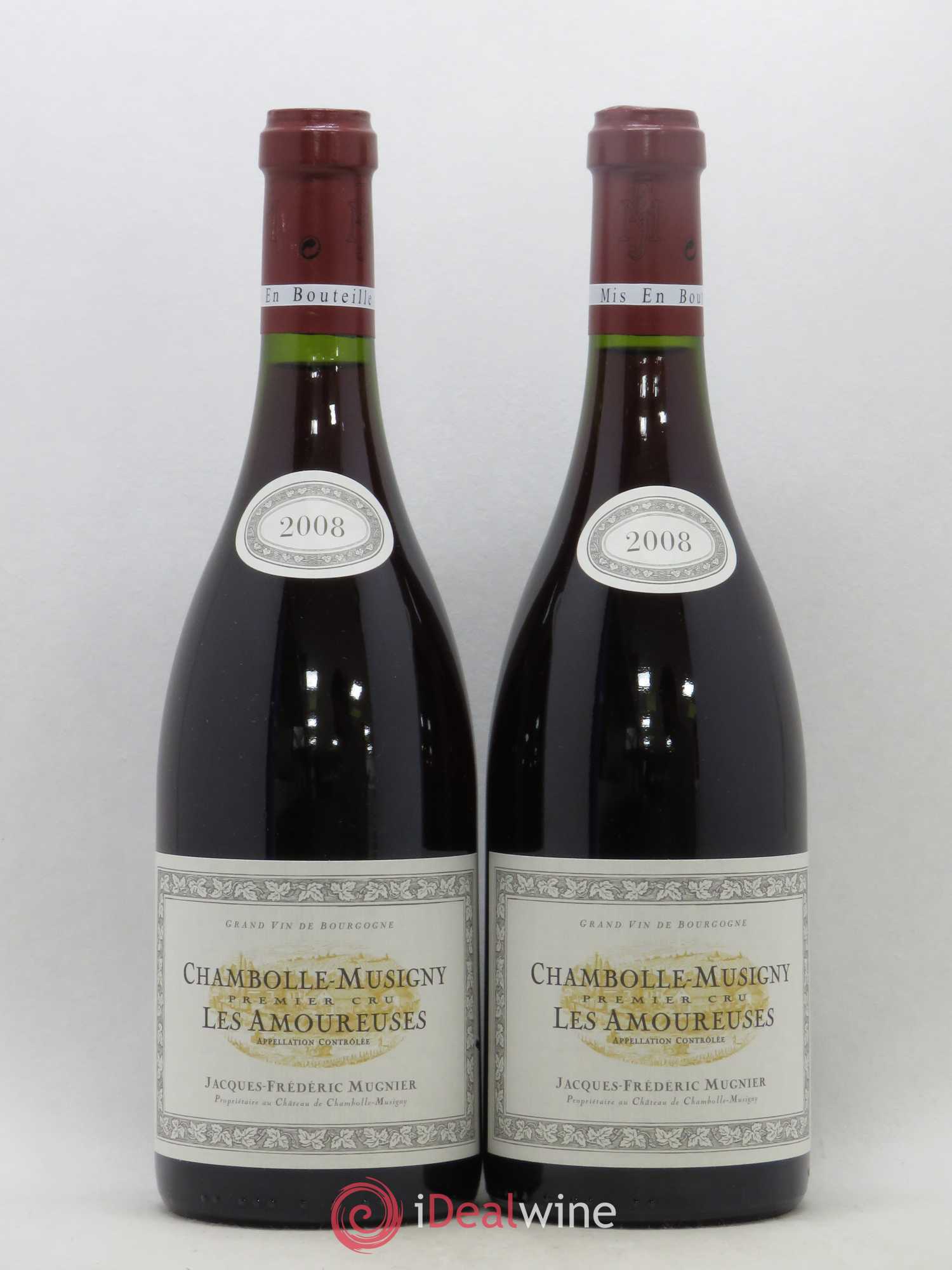Chambolle-Musigny 1er Cru Les Amoureuses Jacques-Frédéric Mugnier 2008 - Lot de 2 bouteilles - 0