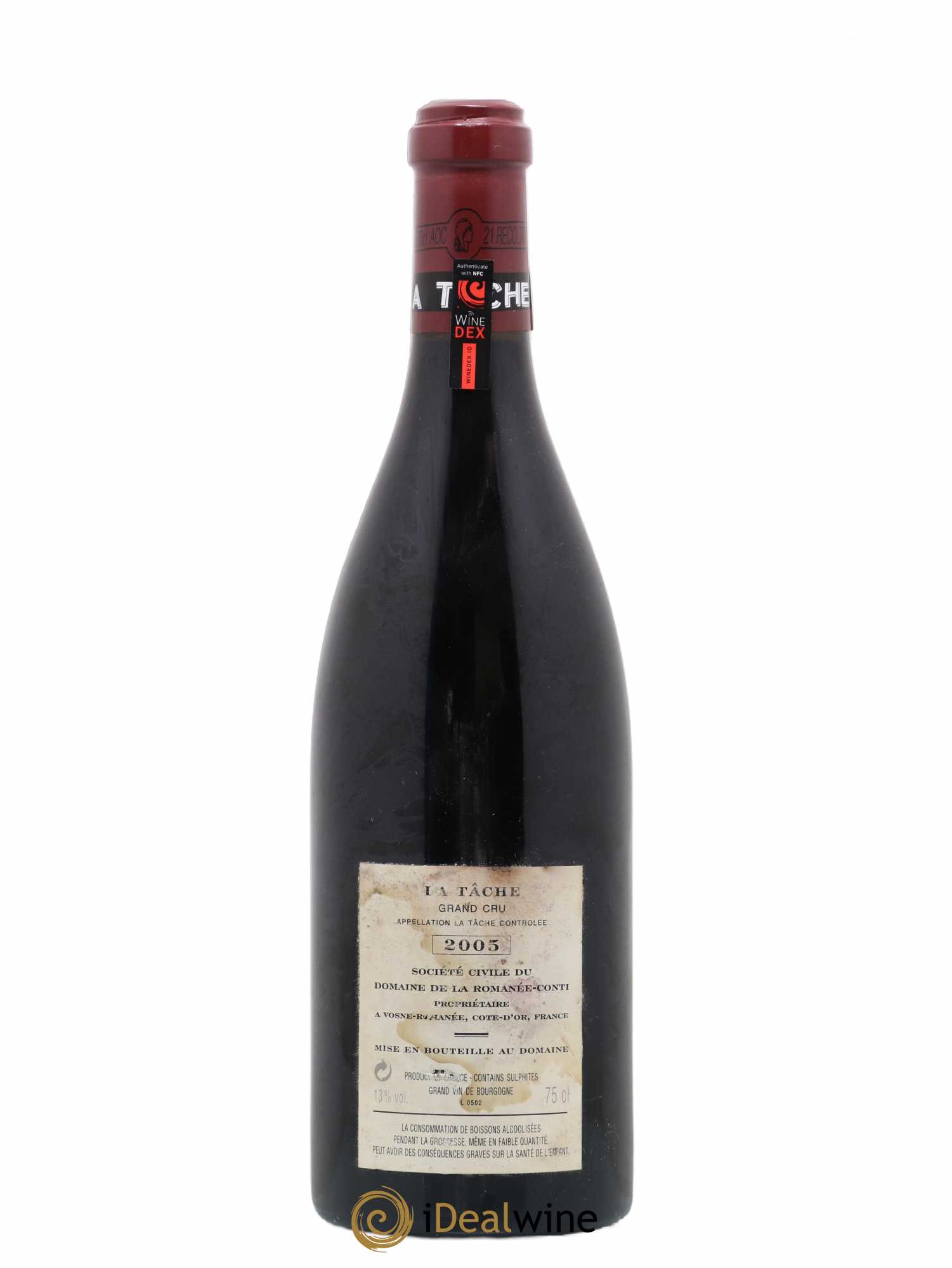 La Tâche Grand Cru Domaine de la Romanée-Conti 2005 - Lot de 1 bouteille - 1