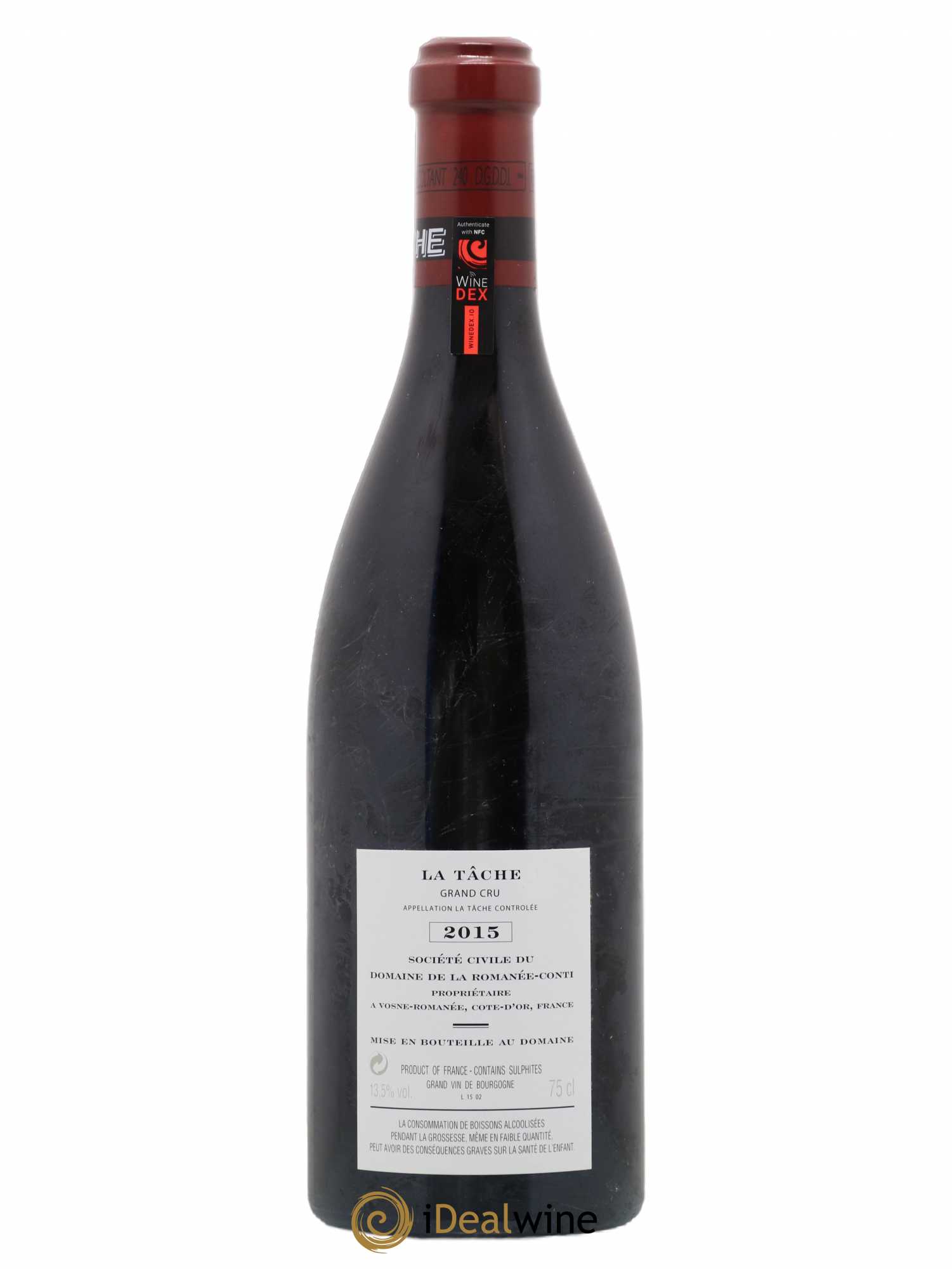 La Tâche Grand Cru Domaine de la Romanée-Conti 2015 - Lot de 1 bouteille - 1