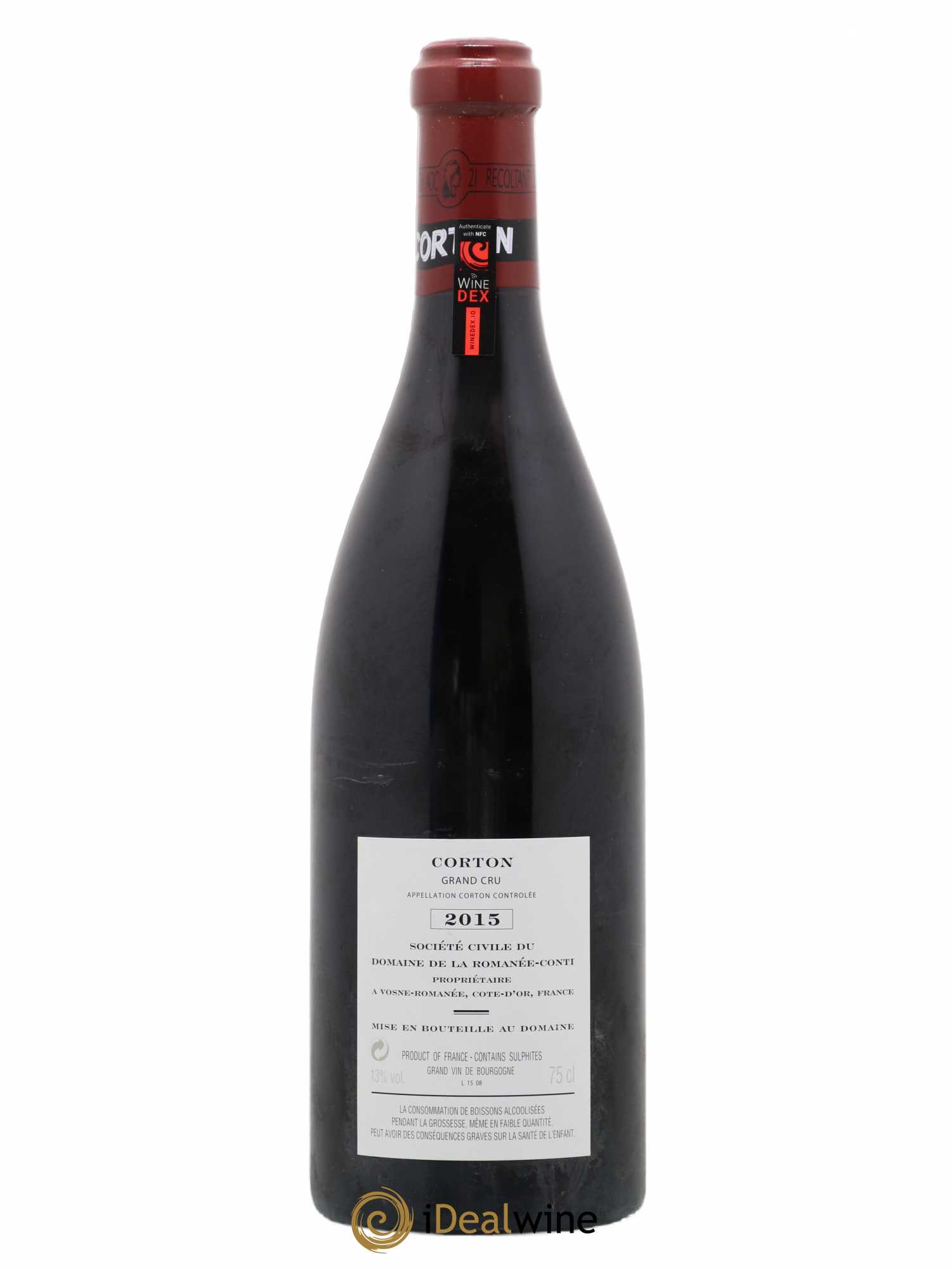 Corton Grand Cru Domaine de la Romanée-Conti 2015 - Lot de 1 bouteille - 1