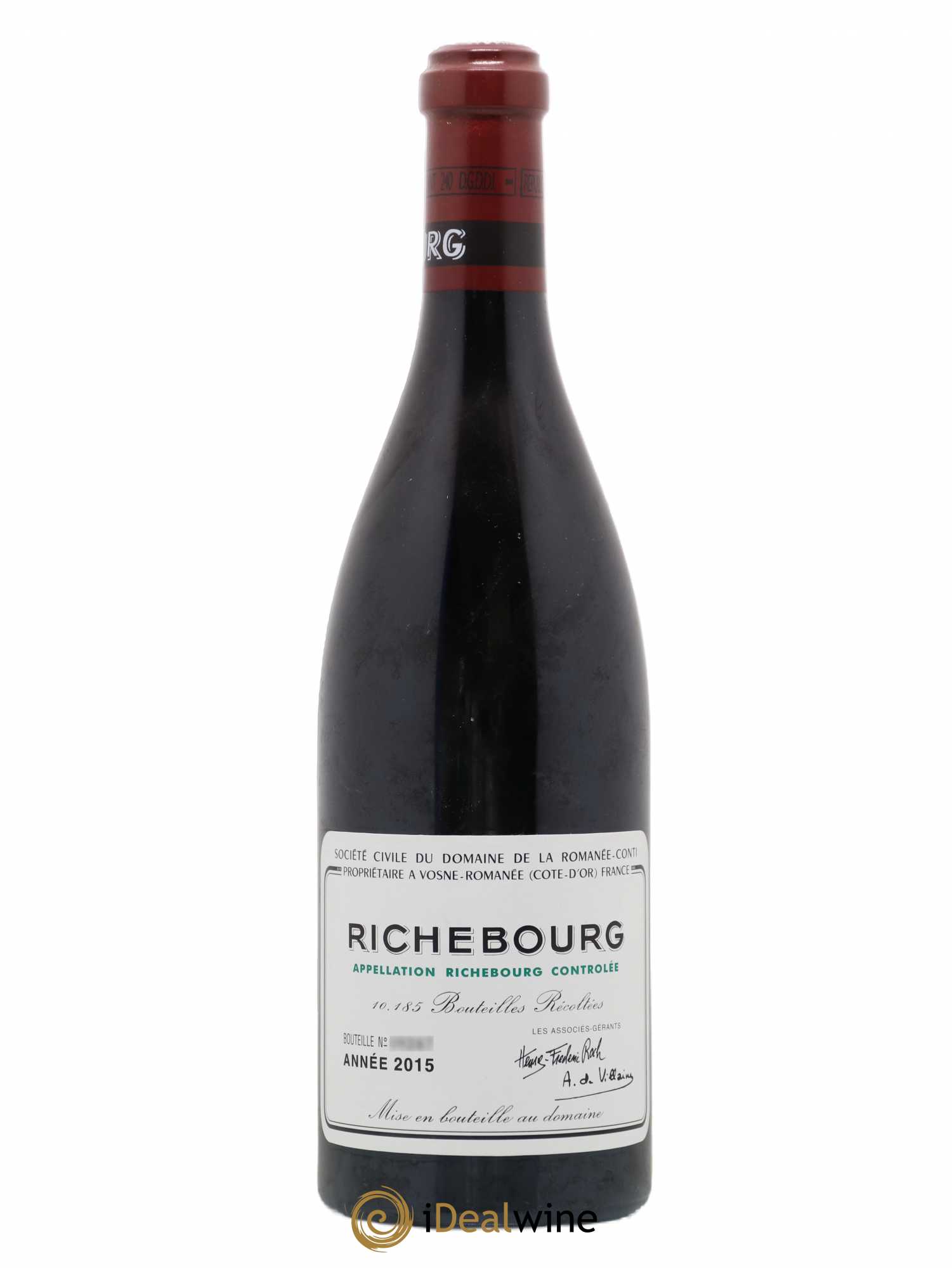 Richebourg Grand Cru Domaine de la Romanée-Conti 2015 - Lot de 1 bouteille - 0