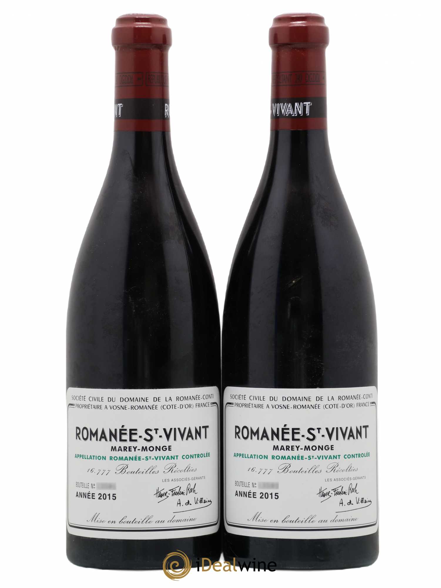 Romanée-Saint-Vivant Grand Cru Domaine de la Romanée-Conti 2015 - Lot de 2 bouteilles - 0