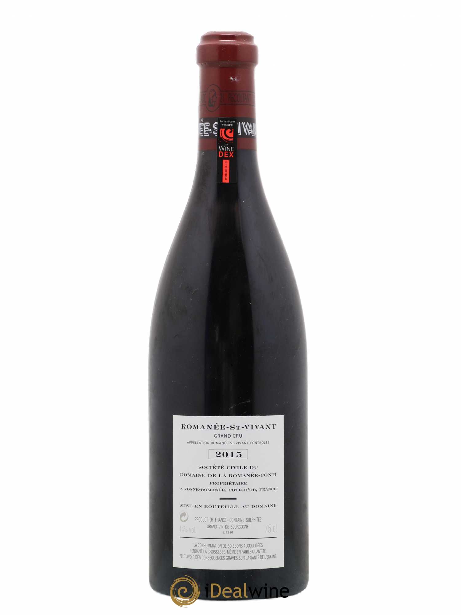 Romanée-Saint-Vivant Grand Cru Domaine de la Romanée-Conti 2015 - Lot de 1 bouteille - 1