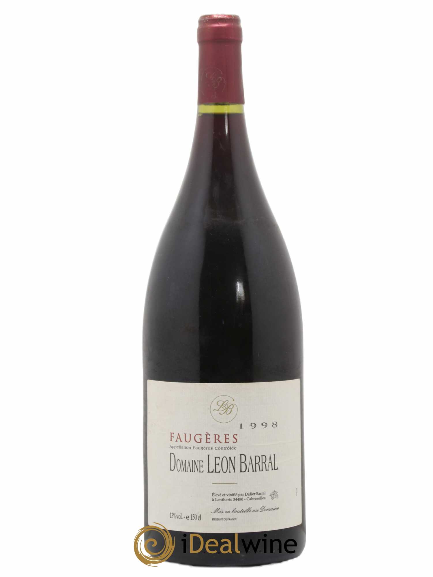Faugères Domaine Léon Barral 1998 - Lot de 1 magnum - 0