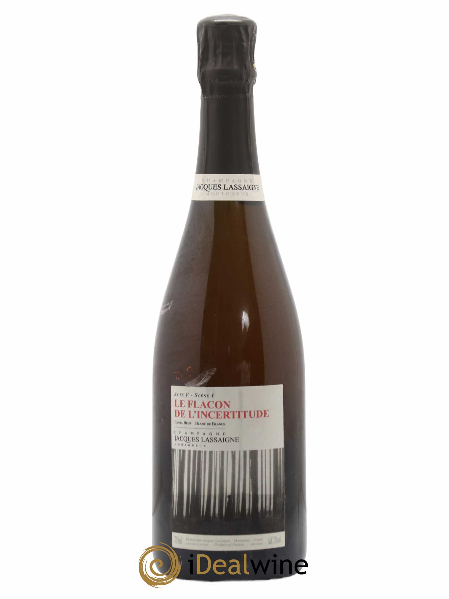 Champagne Acte 5 scène 1 Le flacon de l'incertitude Domaine Lassaigne Montgueux - Posten von 1 Flasche - 0