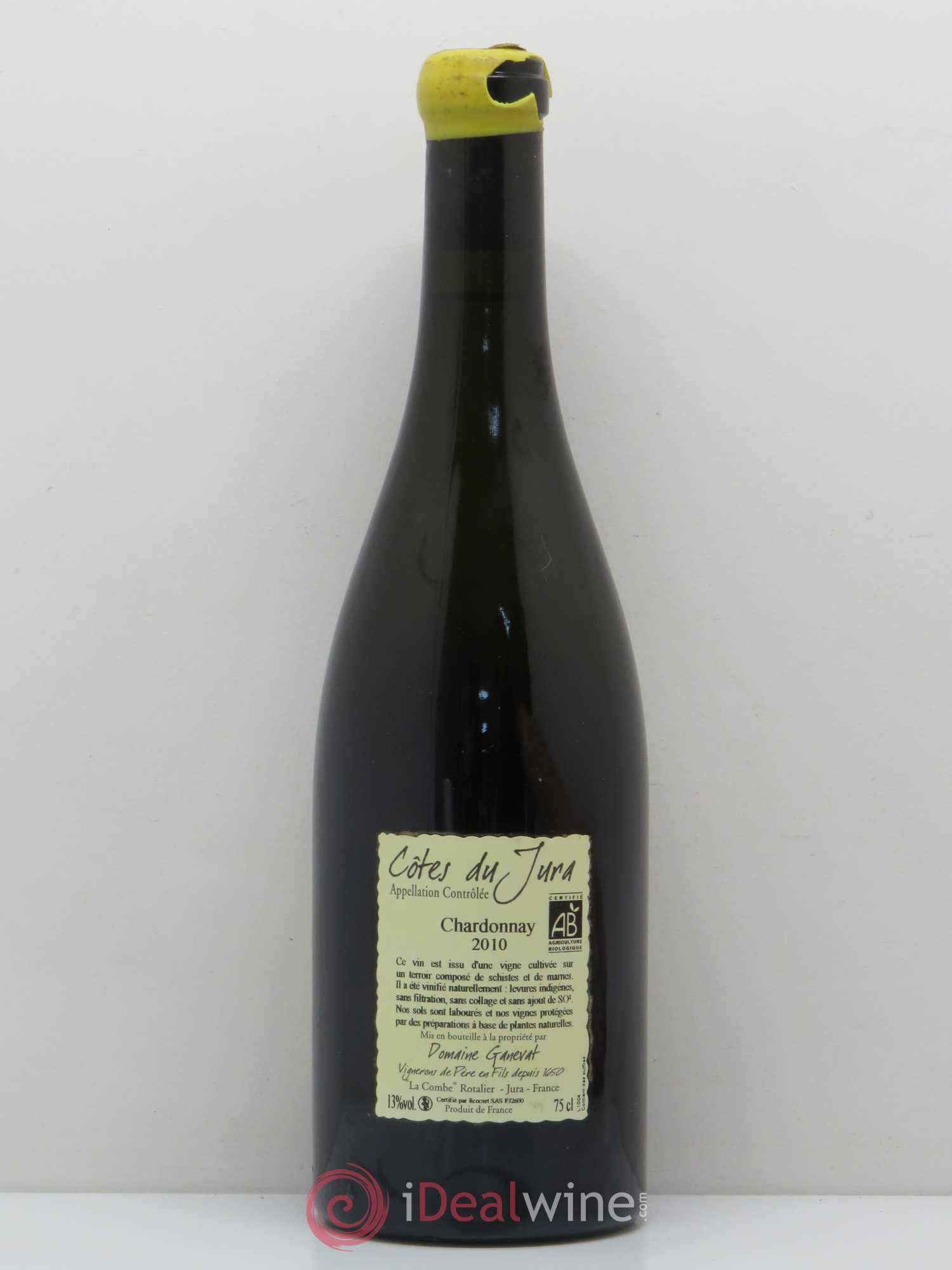 Côtes du Jura Grusse en Billat Jean-François Ganevat (Domaine) 2010 - Lot de 1 bouteille - 1