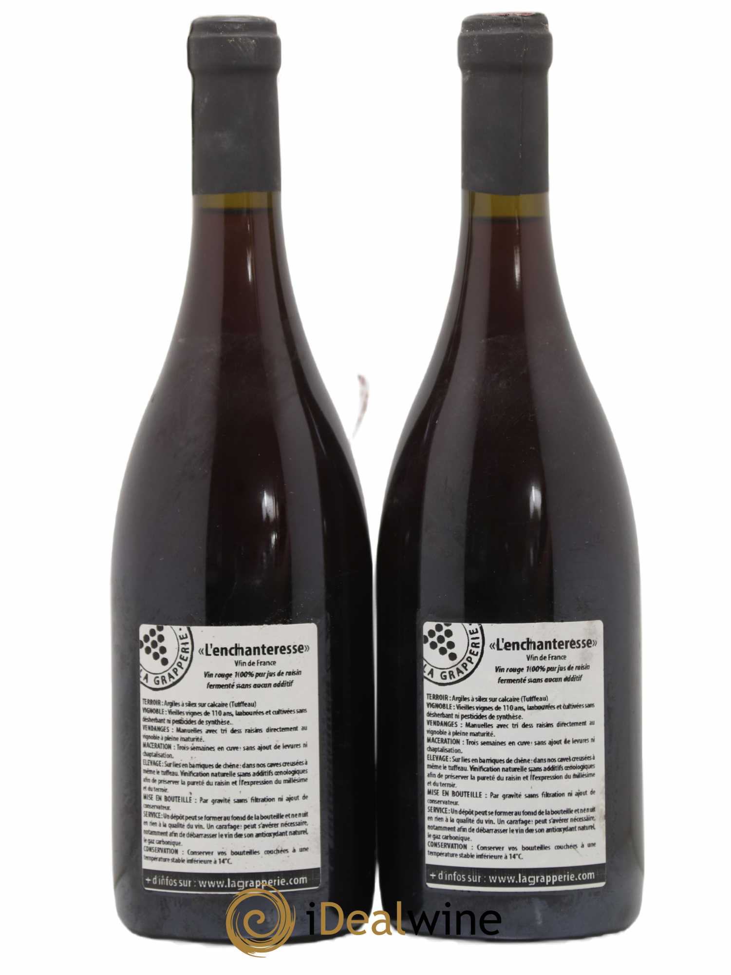 Vin de France Enchanteresse Domaine de la Grapperie Renaud Guettier - Posten von 2 Flaschen - 1