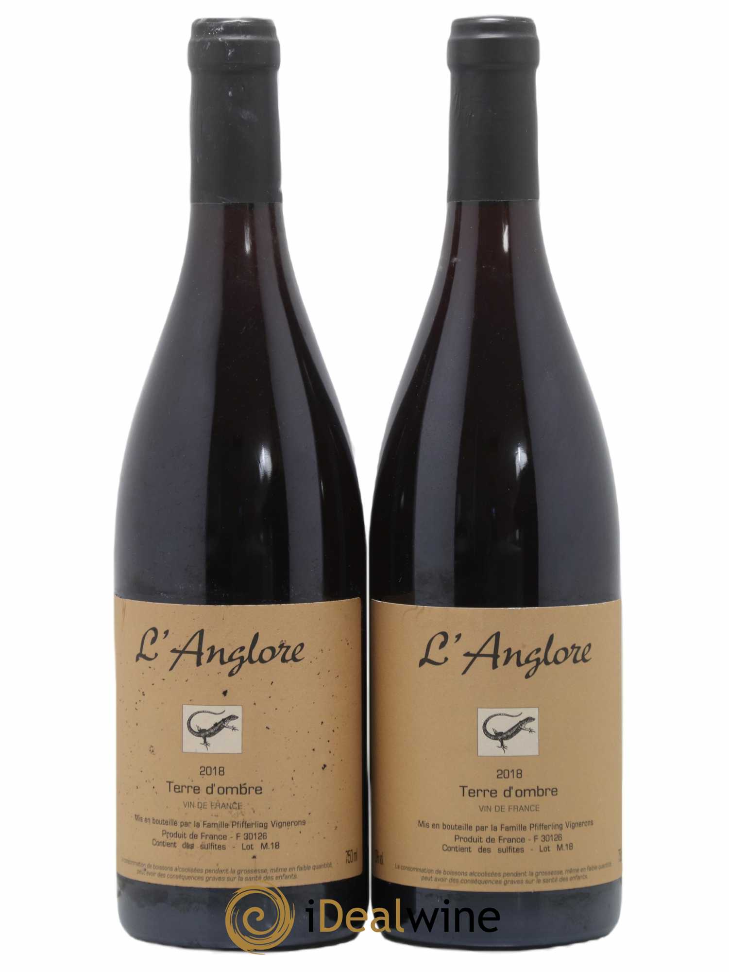 Vin de France Terre d'Ombre L'Anglore 2018 - Lot de 2 bouteilles - 0