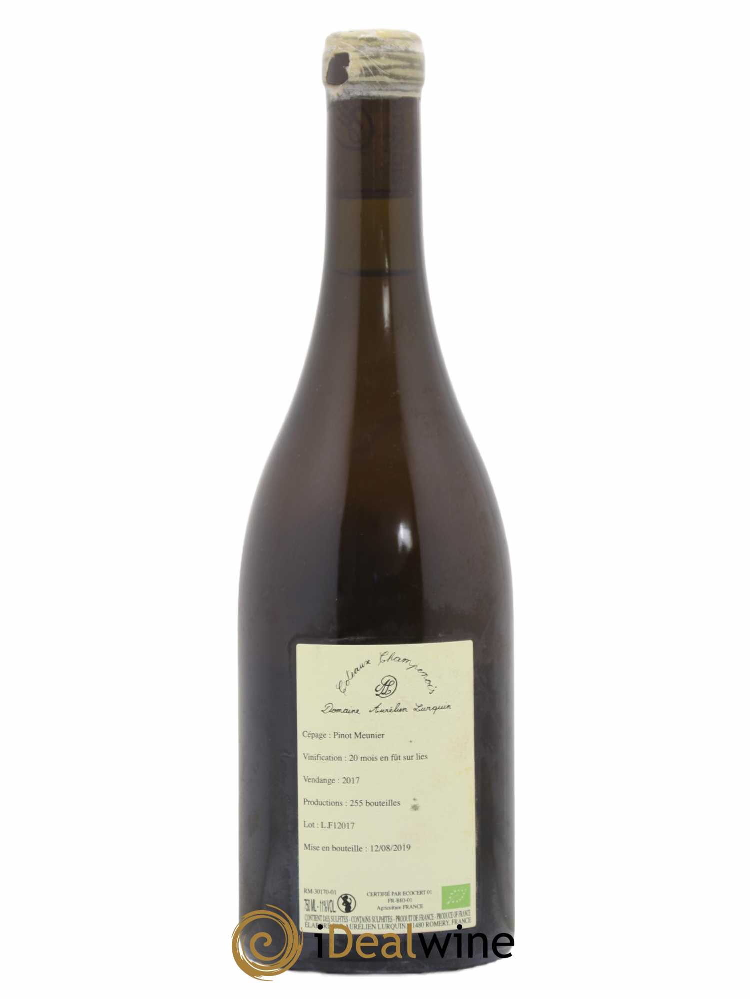 Coteaux Champenois Pinot Meunier Aurélien Lurquin 2017 - Lot de 1 bouteille - 1