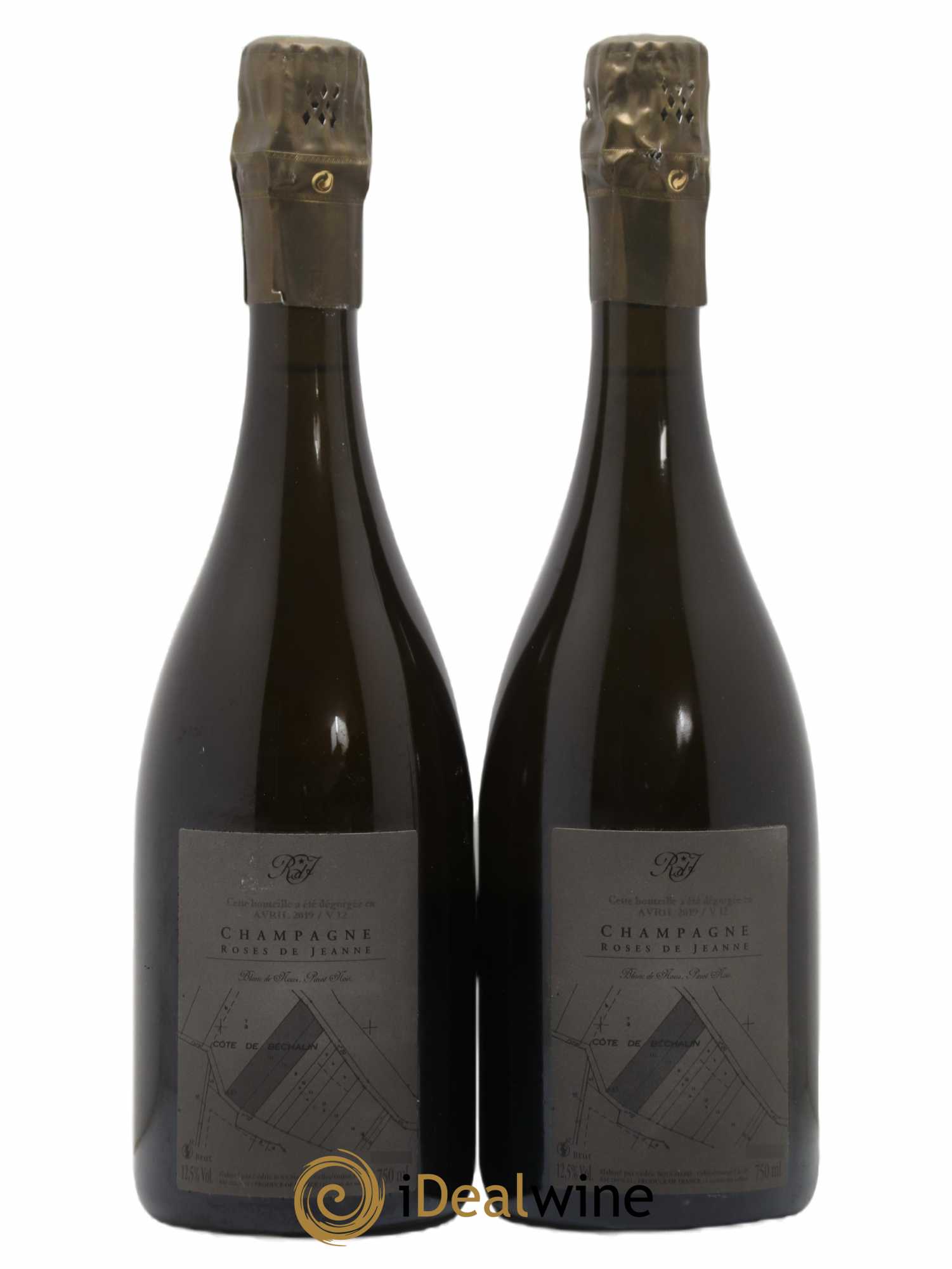 Roses de Jeanne Côte de Béchalin Blanc de Noirs Cédric Bouchard 2012 - Lot de 2 bouteilles - 1