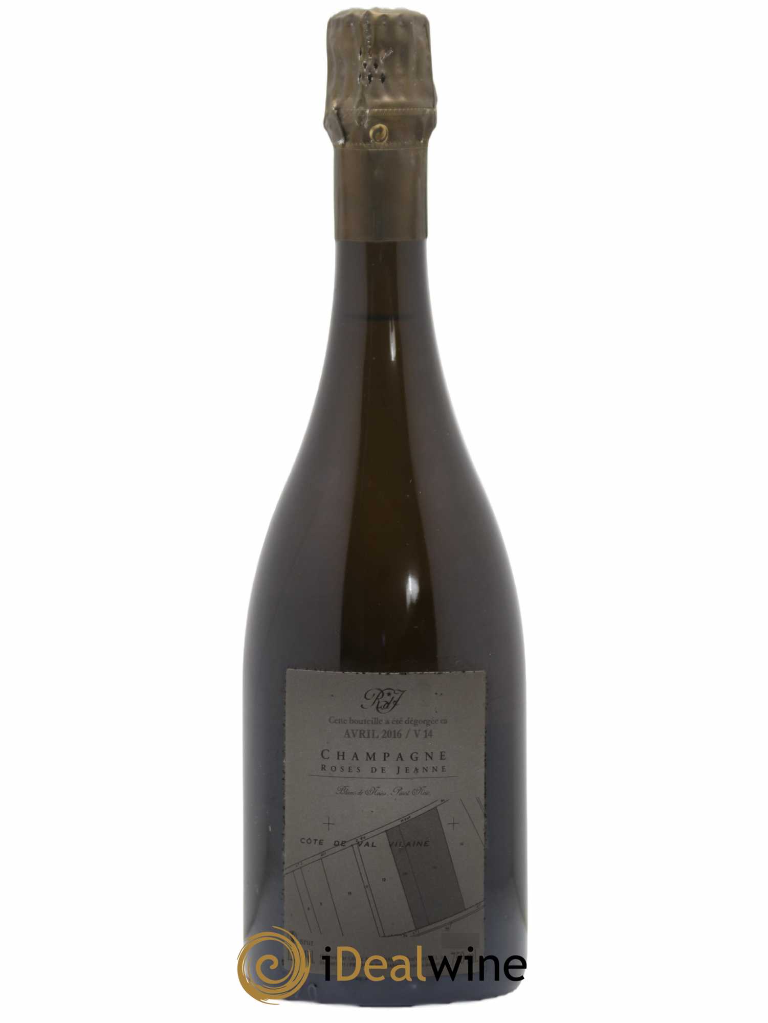 Roses de Jeanne Côte de Val Vilaine Blanc de Noirs Cédric Bouchard 2014 - Lot de 1 bouteille - 1