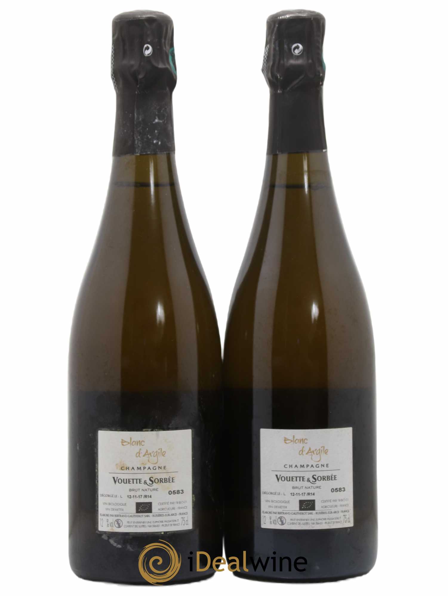 Blanc d'Argile Vouette et Sorbée 2014 - Lot de 2 bouteilles - 1