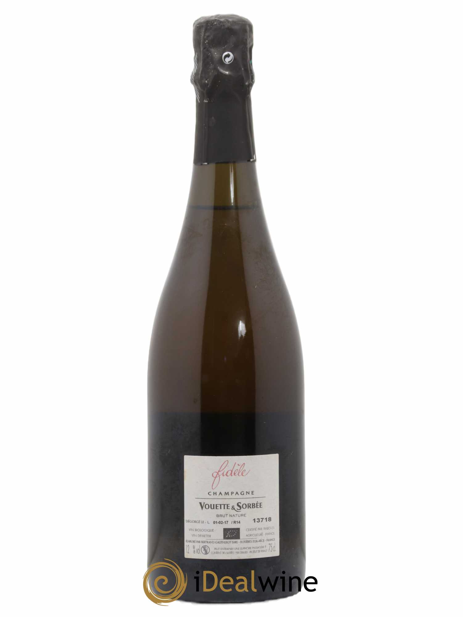 Fidèle Blanc de Noirs Vouette et Sorbée 2014 - Lot de 1 bouteille - 1