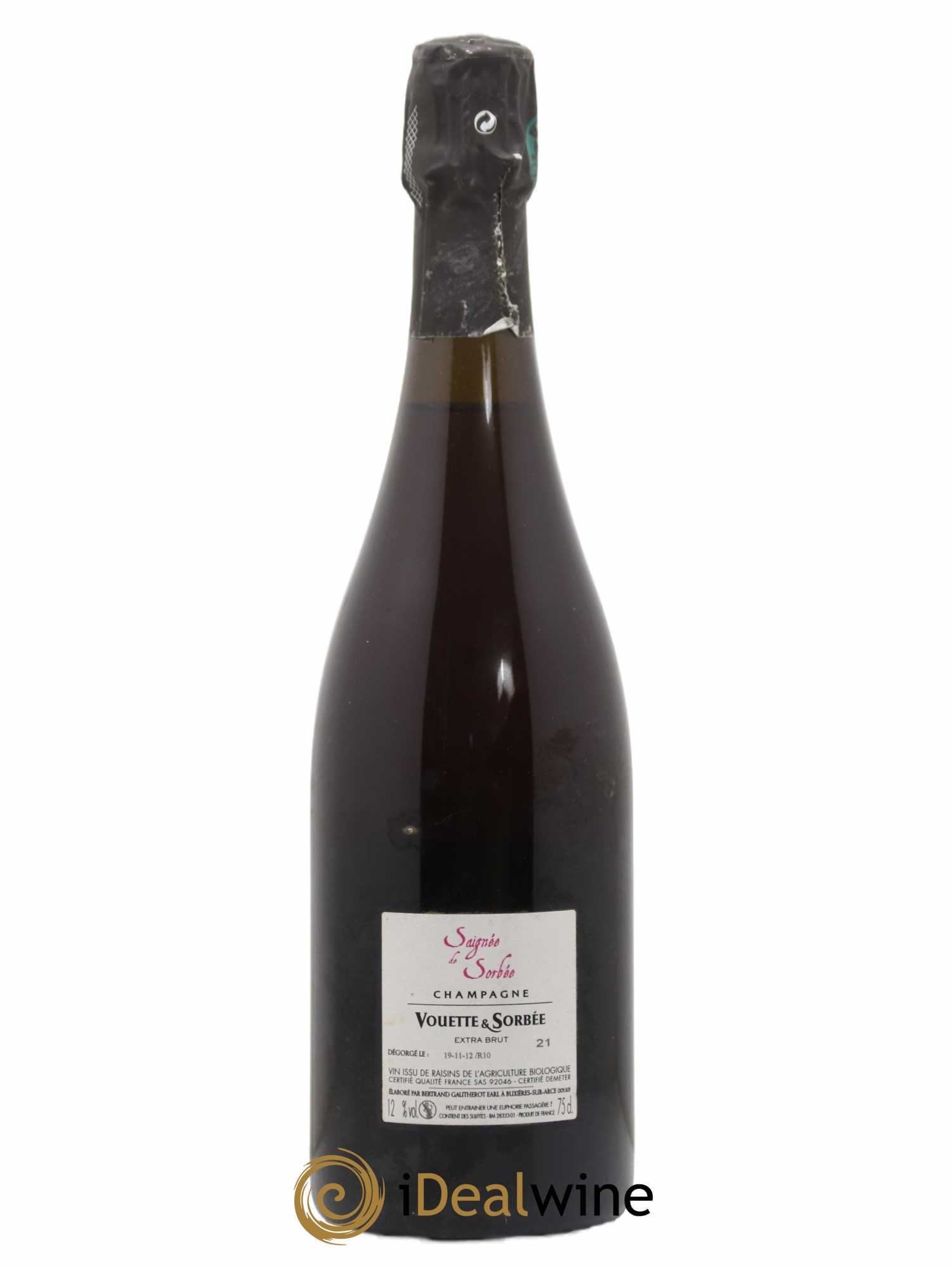 Saignée de Sorbée Extra-Brut Vouette et Sorbée 2010 - Lot de 1 bouteille - 1