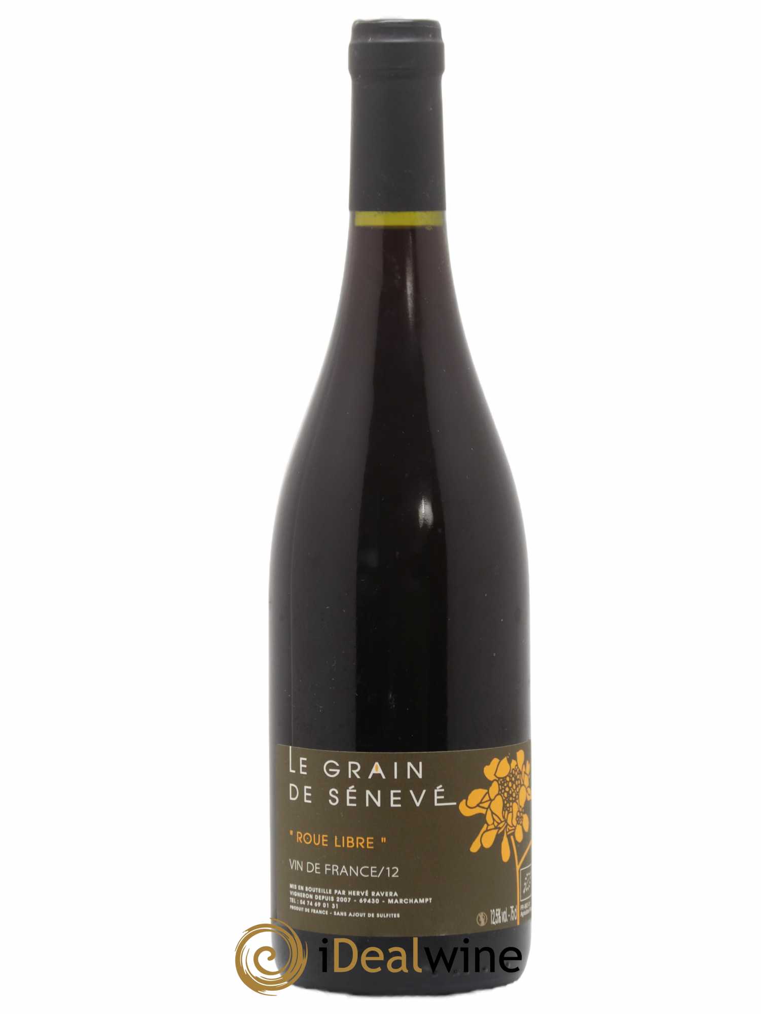 Vin de France Roue Libre Grain de Sénévé Hervé Ravera 2012 - Lot de 1 bouteille - 0