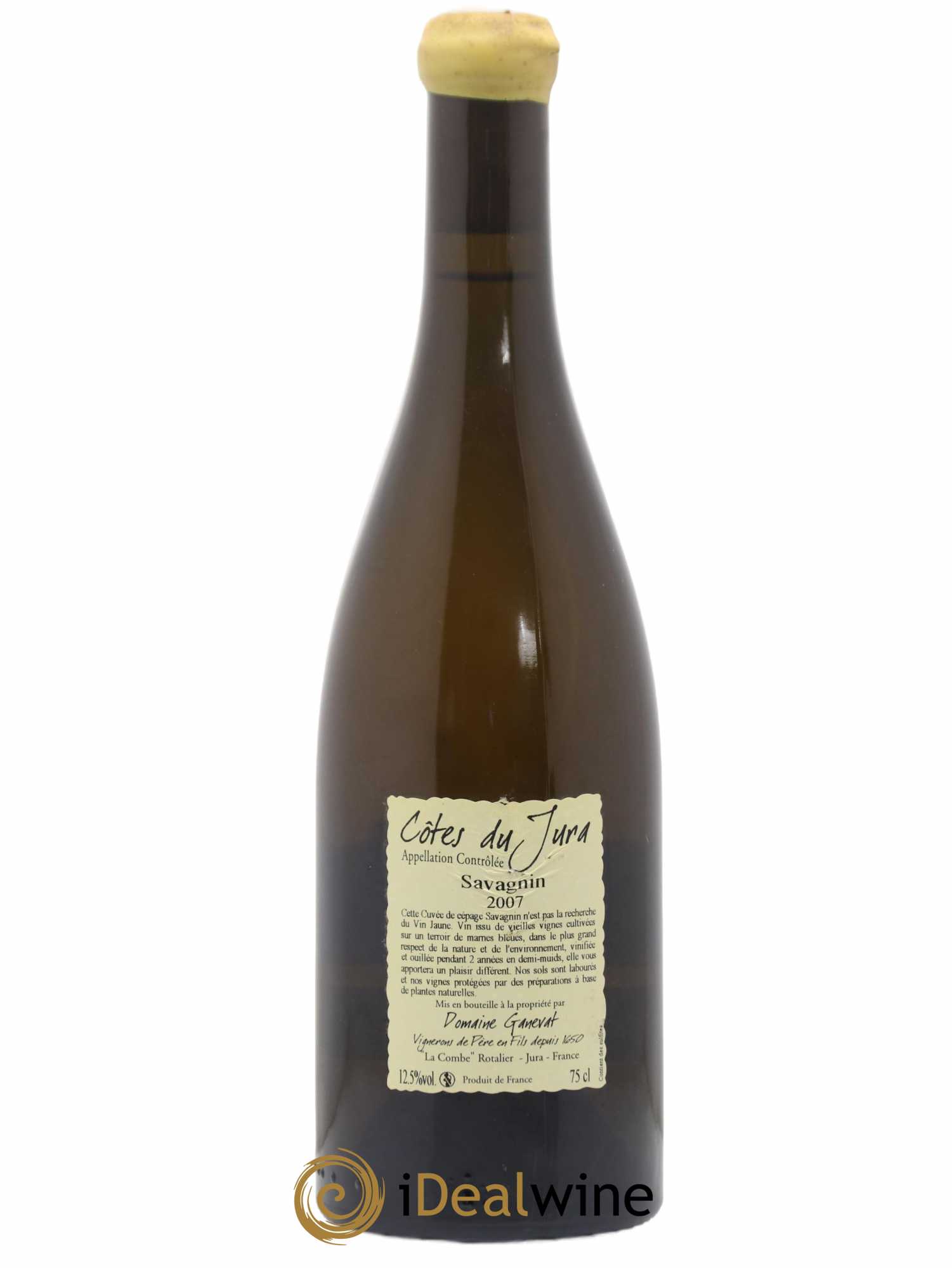 Côtes du Jura Les Chalasses Marnes Bleues Jean-François Ganevat (Domaine) 2007 - Lot de 1 bouteille - 1