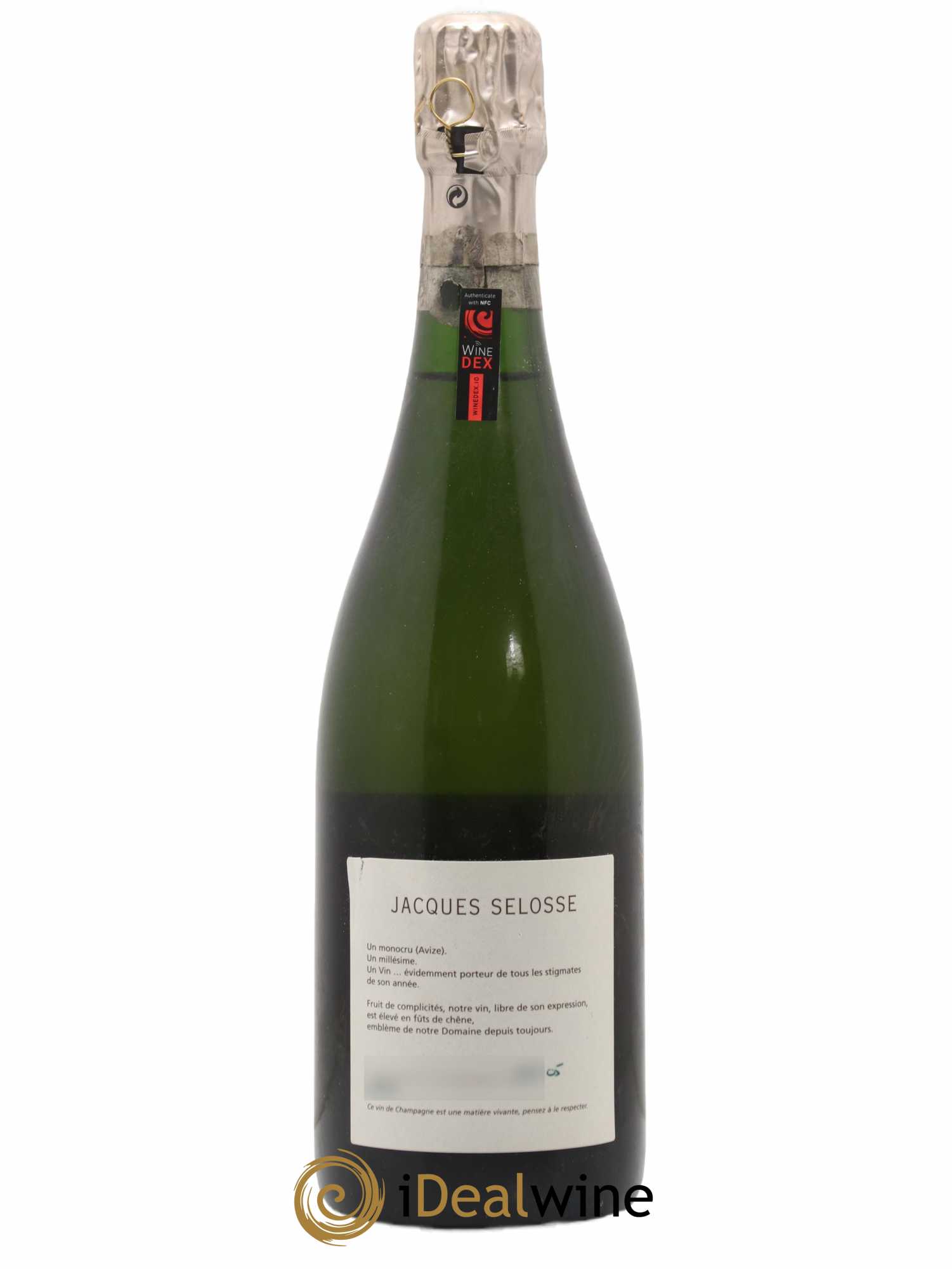 Blanc de Blancs Grand Cru Extra-Brut Jacques Selosse 1996 - Lot de 1 bouteille - 1