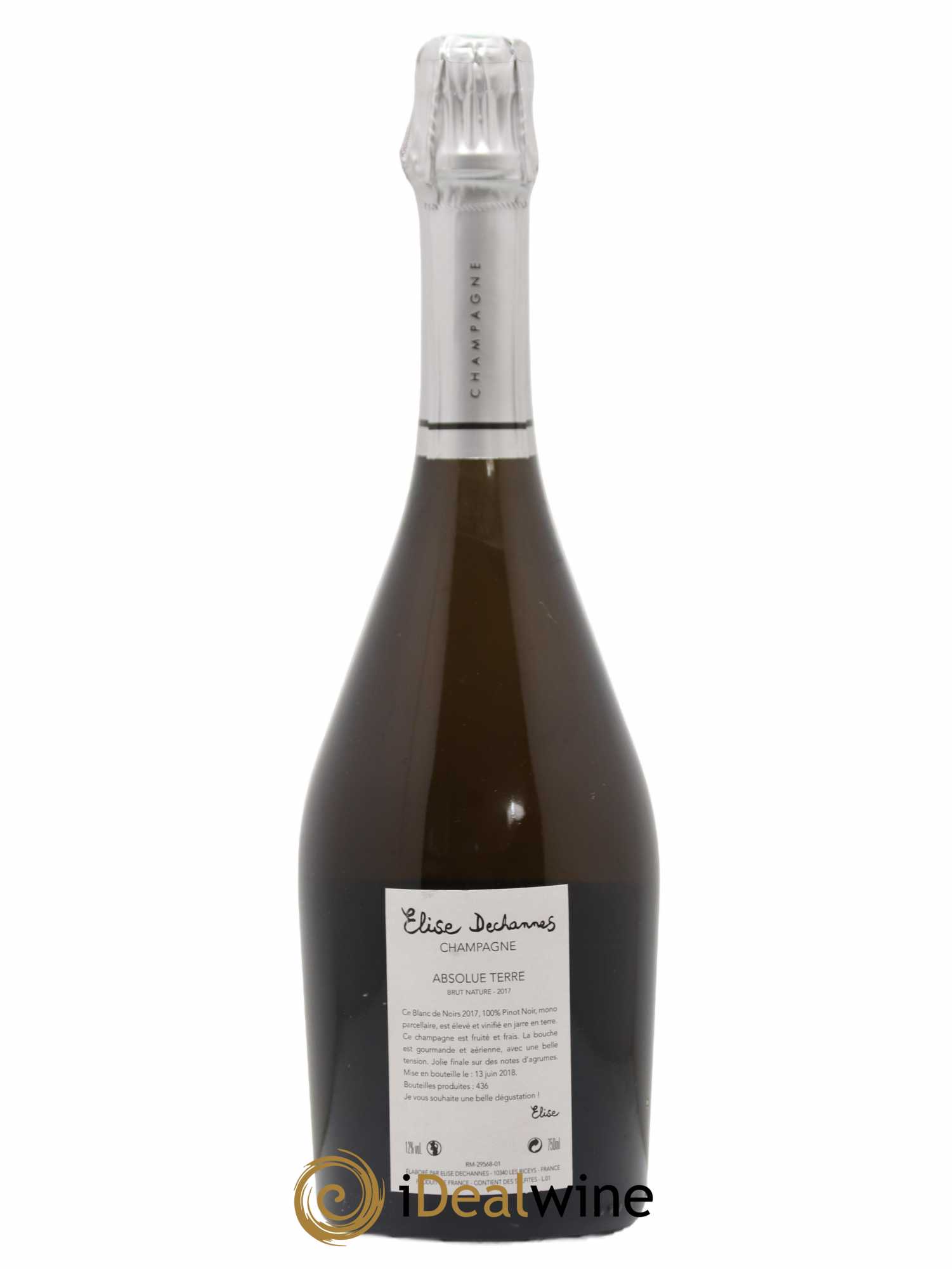 Champagne Absolue Terre Elise Dechannes 2017 - Posten von 1 Flasche - 1