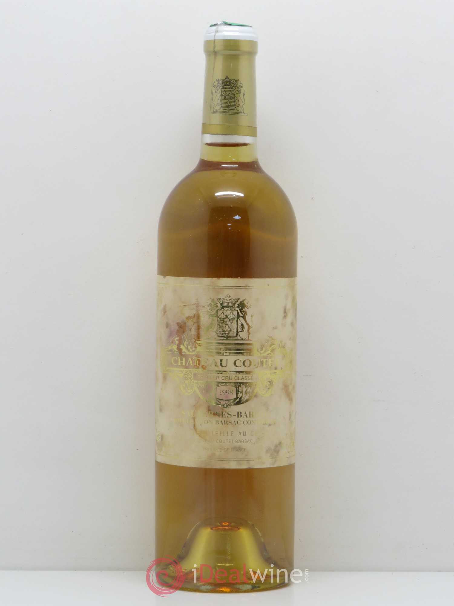 Château Coutet 1er Grand Cru Classé (senza prezzo di riserva) 1998 - Lotto di 1 bottiglia - 0