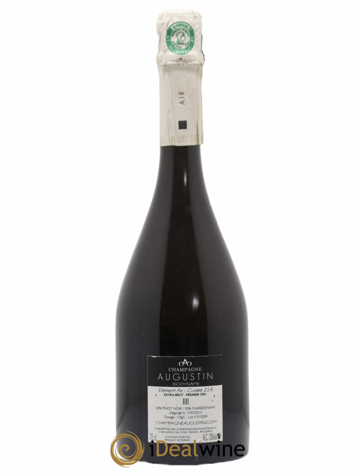 Champagne 1er cru Extra Brut Elément Air cuvée 214 Domaine Augustin - Posten von 1 Flasche - 1