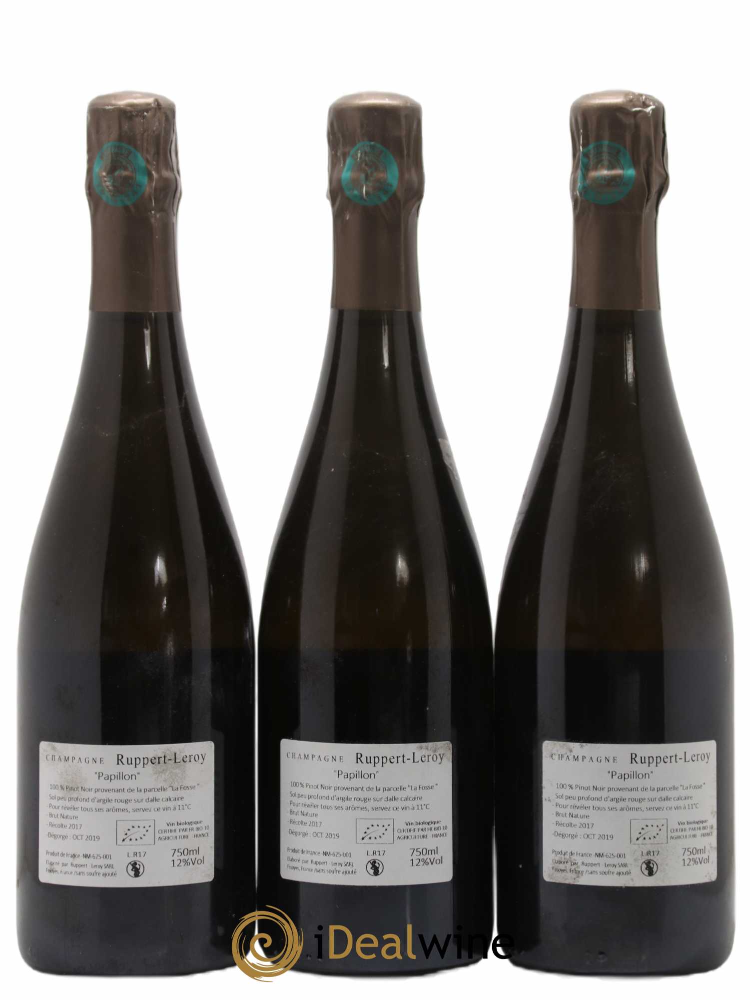11,12,13... Brut Nature Ruppert-Leroy 2017 - Lot de 3 bouteilles - 1