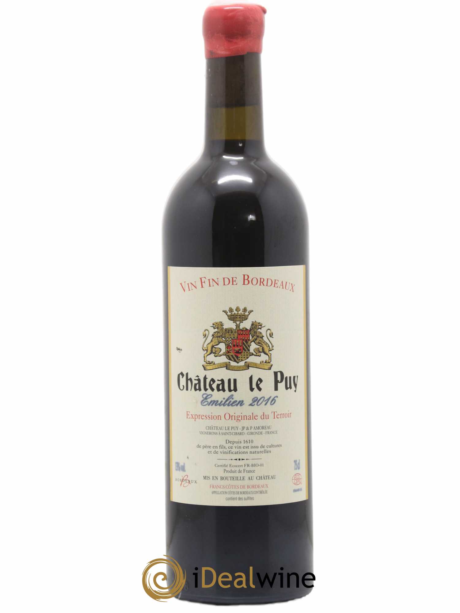 Le Puy - Cuvée Emilien 2016 - Lot de 1 bouteille - 0