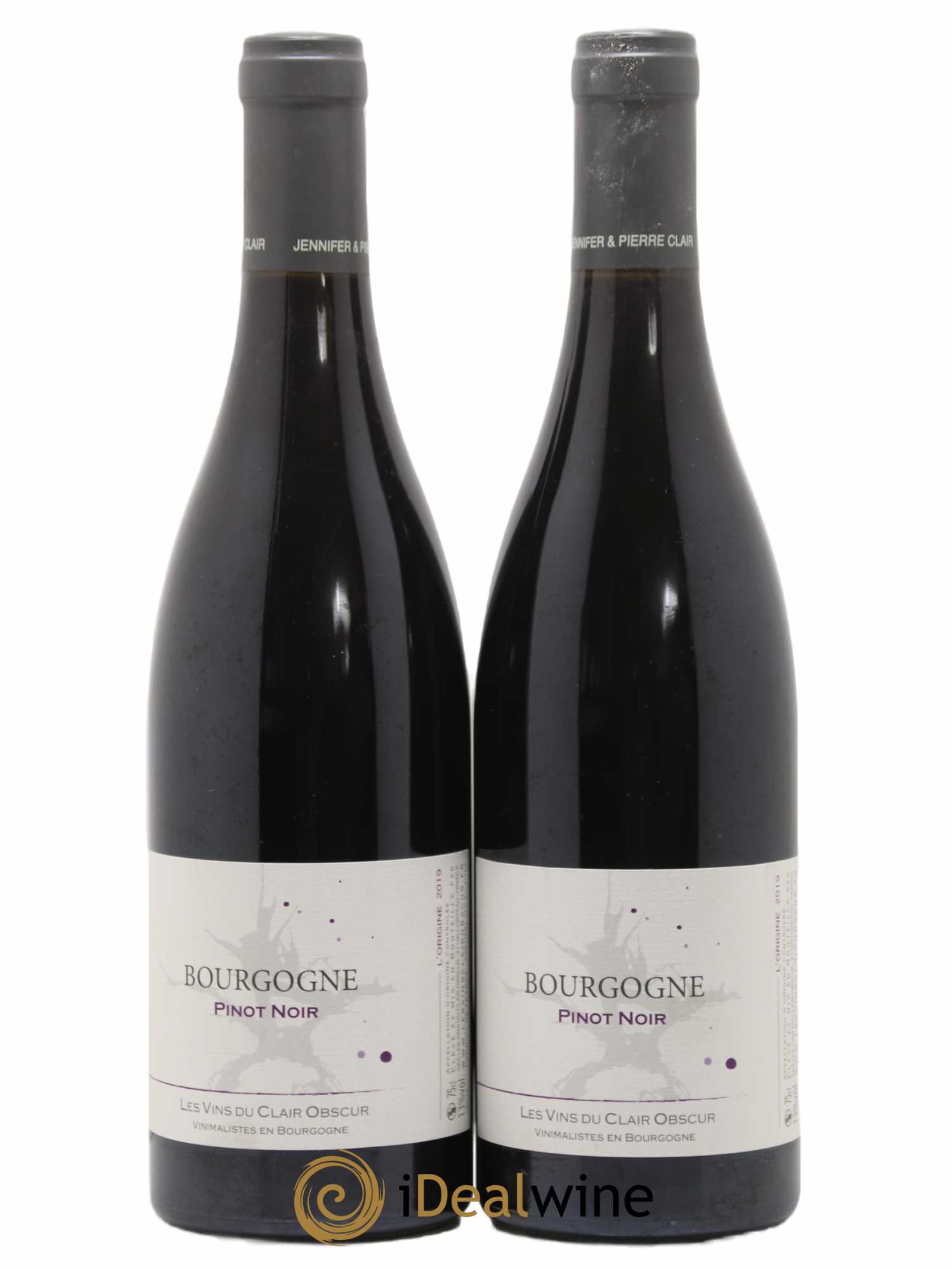 Bourgogne Pinot Noir L'Origine Domaine Clair Obscur 2019 - Posten von 2 Flaschen - 0